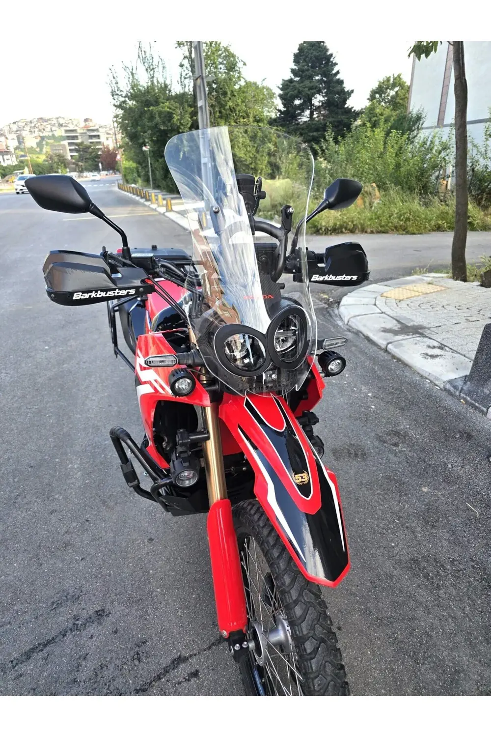 Honda CRF 250 Rally Siperlik Ön Cam 2017-2025 Model 56cm Şeffaf R