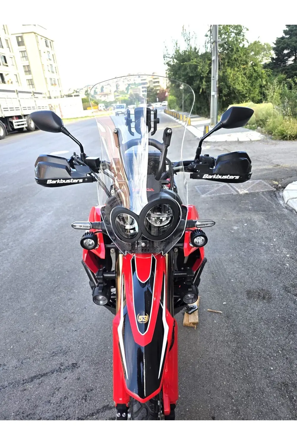 Honda CRF 250 Rally Siperlik Ön Cam 2017-2025 Model 56cm Şeffaf R