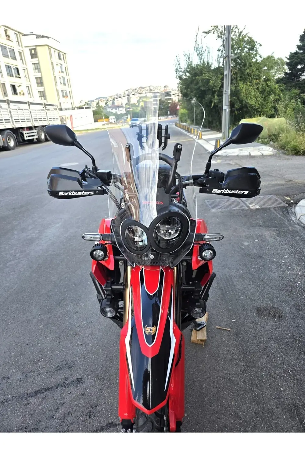 Honda CRF 250 Rally Siperlik Ön Cam 2017-2025 Model 56cm Şeffaf R