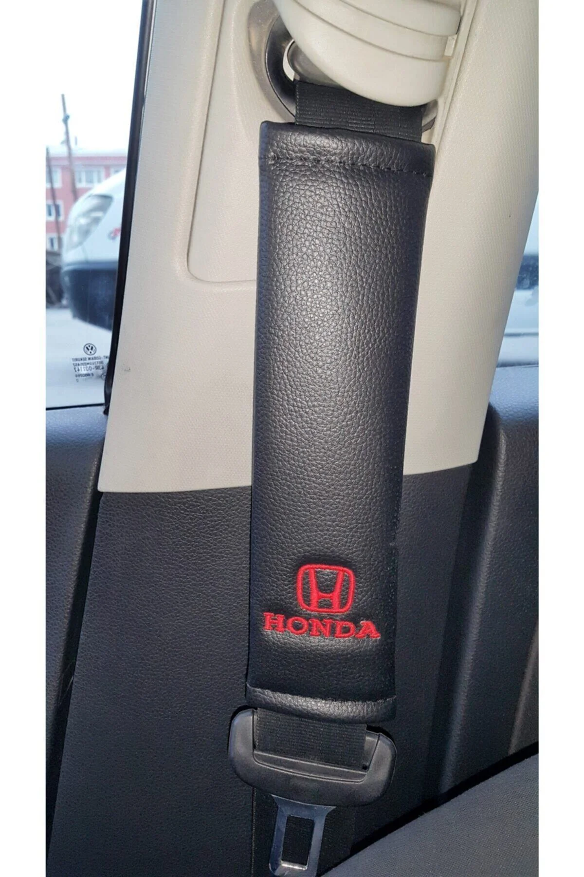 Honda Deri Emniyet Kemer Kılıfı Siyah Iki Adet Honda Deri Emniyet Kemer Kılıfı Siyah Iki Adet - Görsel 2