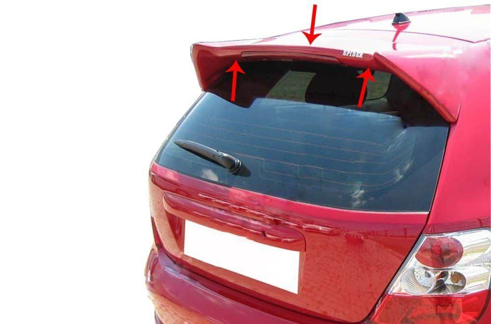 Honda Euro Uyumlu Civic Spoiler Cam Üstü (Işıklı)(Type-R Md) Fibe
