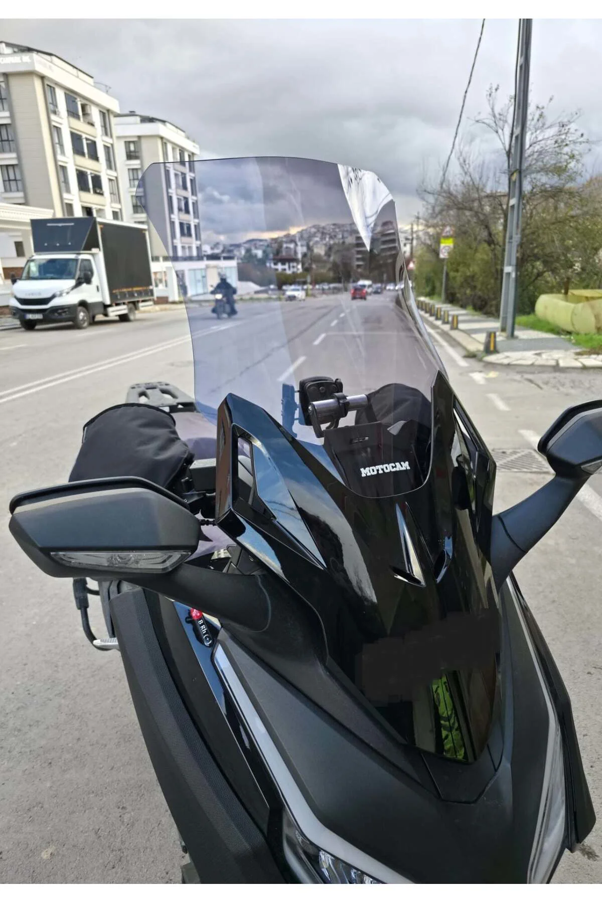 Honda Forza 250 Ön Cam 2021-2026 Model 60cm Füme Renkli 4mm UZUN