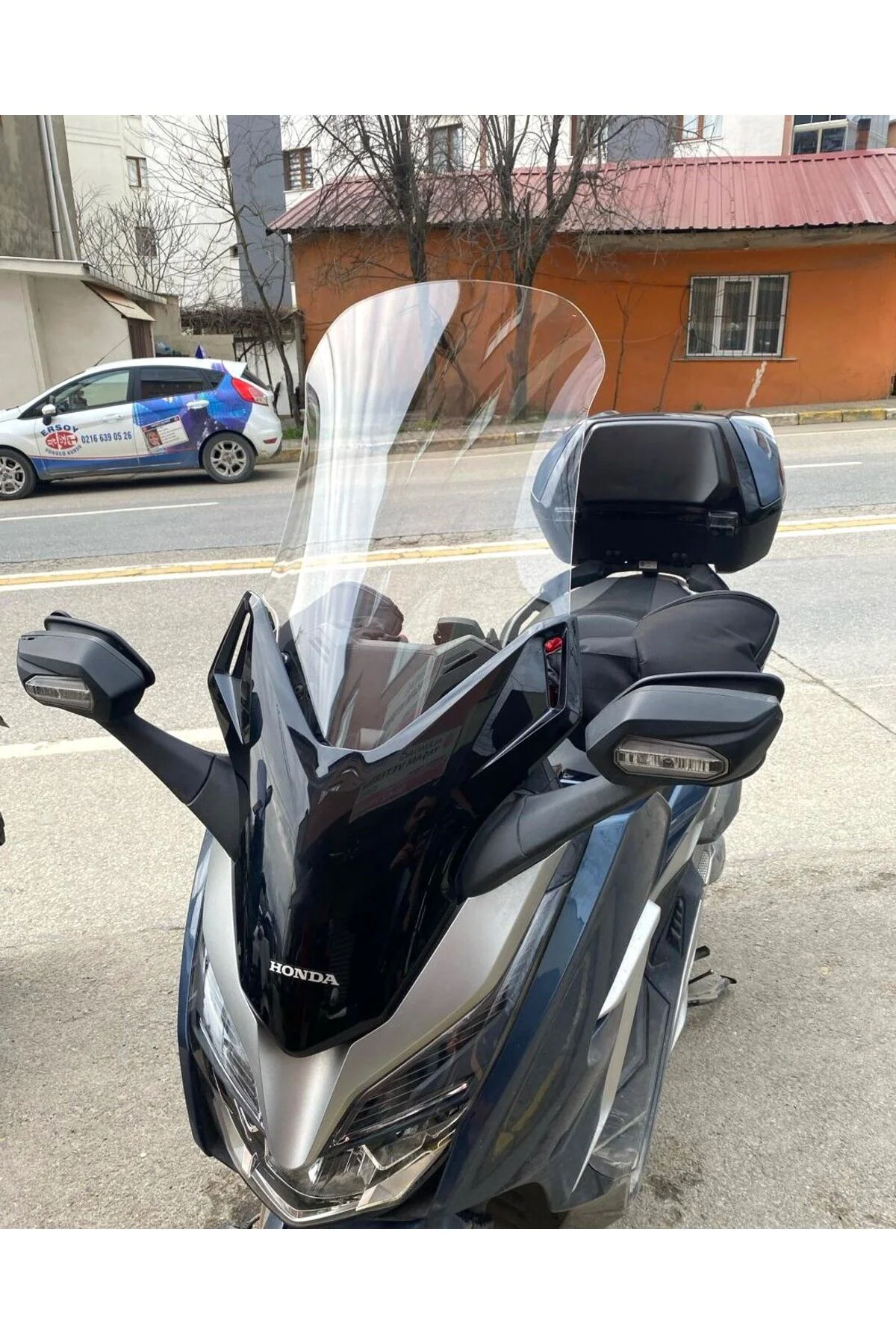 Honda Forza 250 Ön Cam 2018-2020 Model 58cm Şeffaf Renkli 4mm