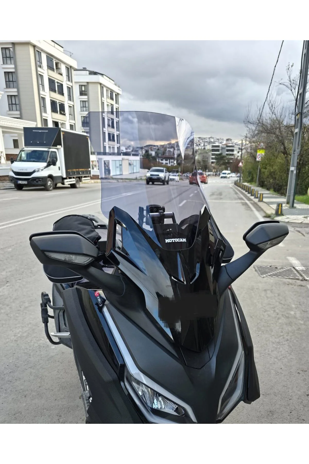 Honda Forza 250 Ön Cam 2021-2026 Model 60cm Füme Renkli 4mm UZUN