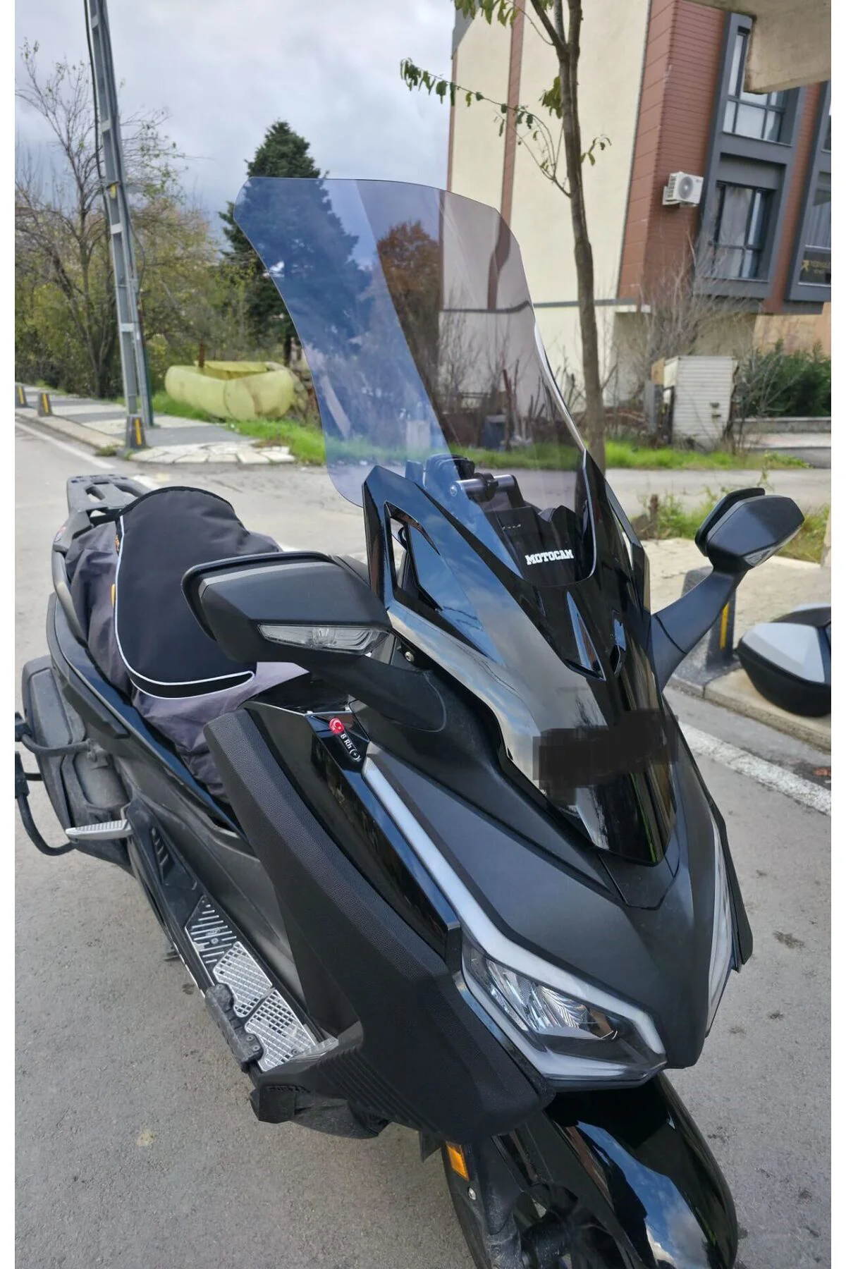 Honda Forza 250 Ön Cam 2021-2026 Model 60cm Füme Renkli 4mm UZUN