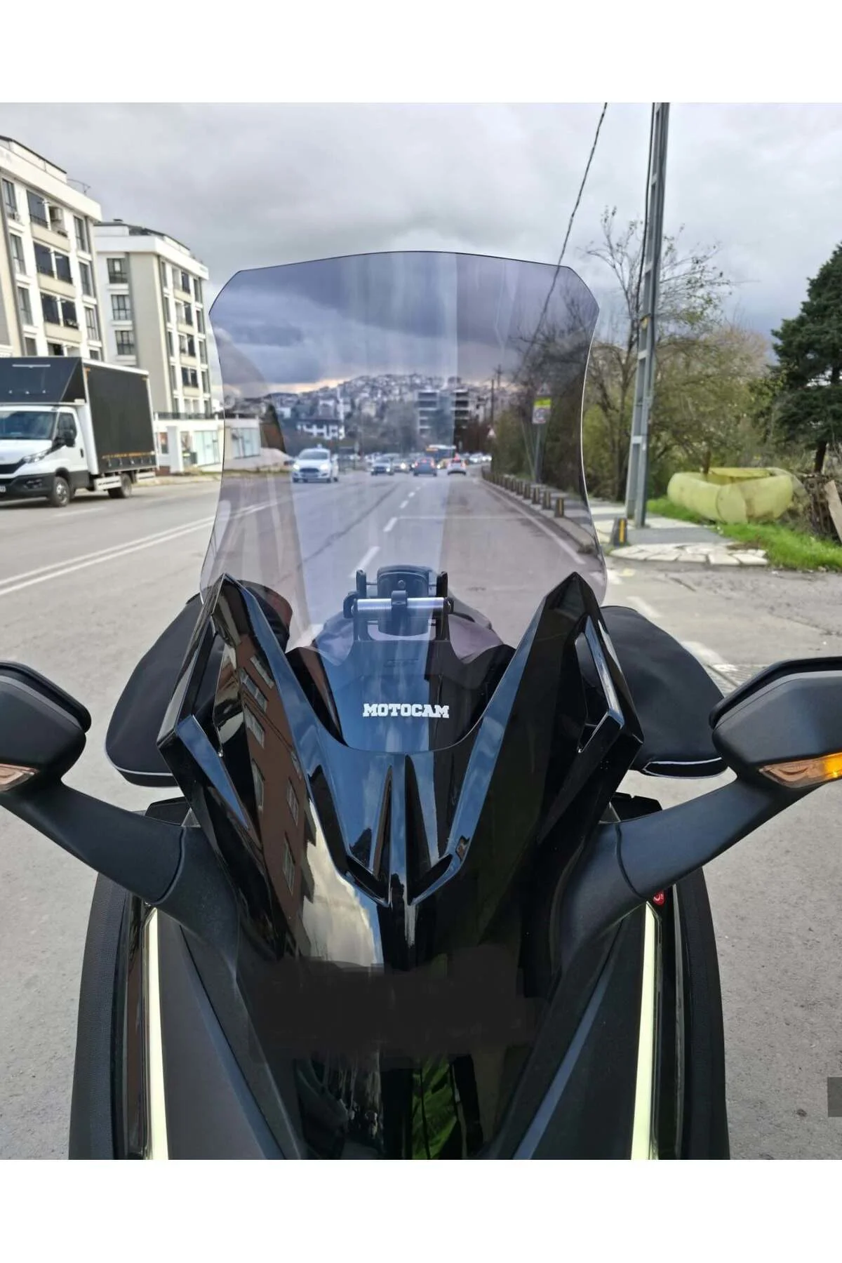 Honda Forza 250 Ön Cam 2021-2026 Model 60cm Füme Renkli 4mm UZUN