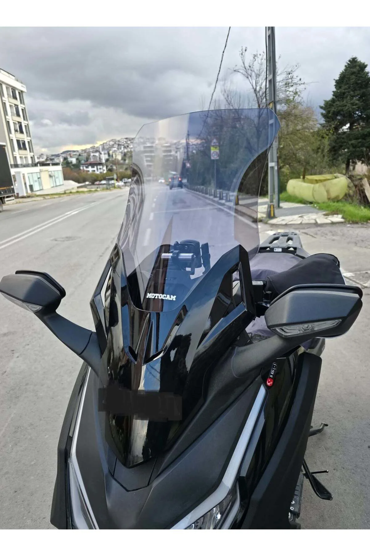 Honda Forza 250 Ön Cam 2021-2026 Model 60cm Füme Renkli 4mm UZUN