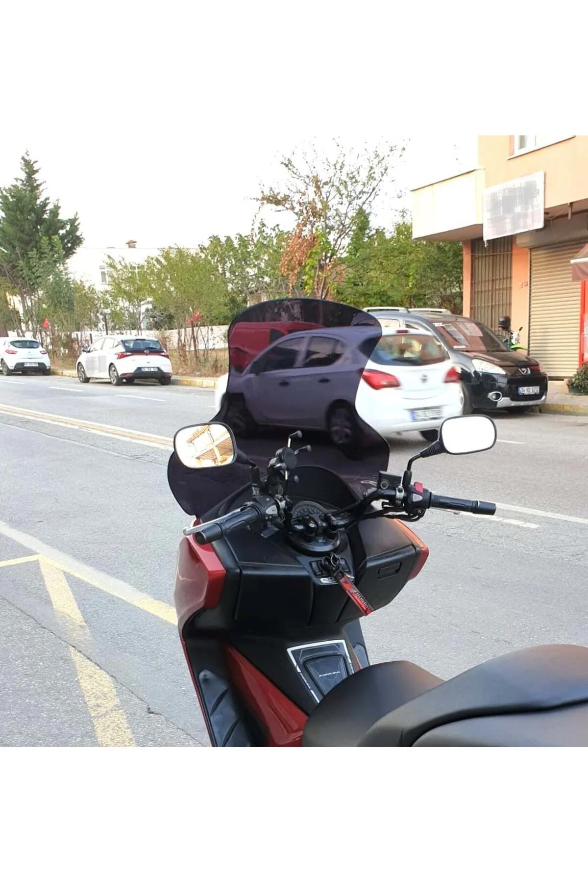 Honda Forza 300 Ön Cam 2014-2017 Model 75cm Siyah Renkli 4mm