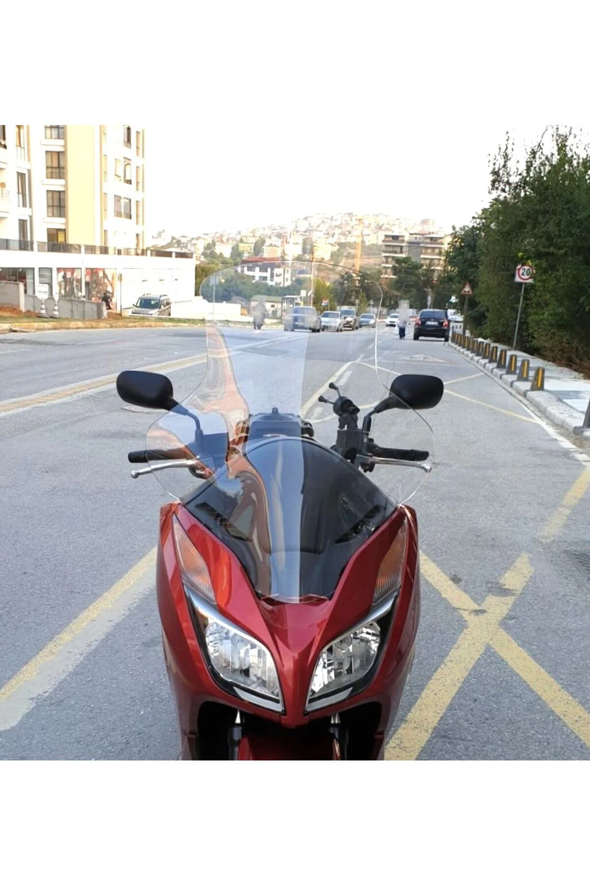 Honda Forza 300 Ön Cam 2014-2017 Model 75cm Şeffaf Renkli 4mm