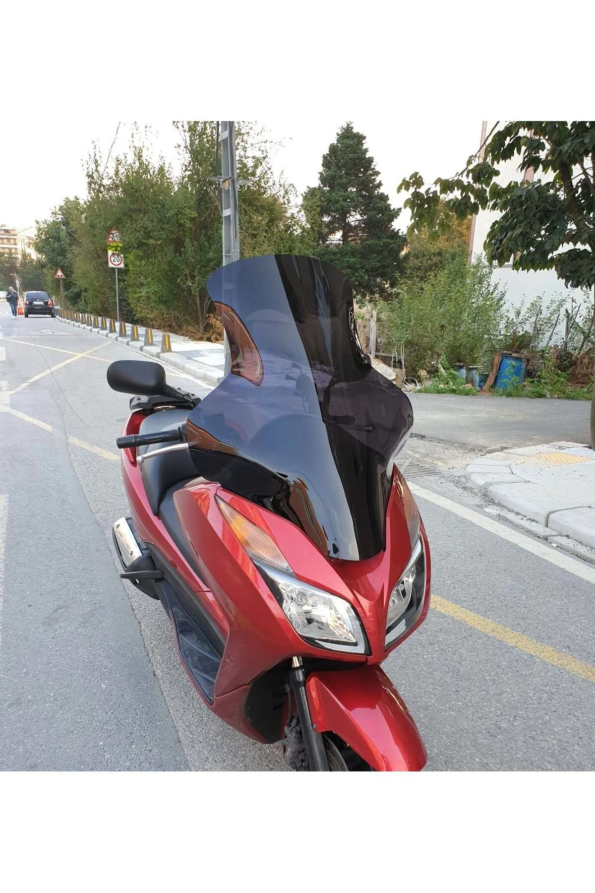 Honda Forza 300 Ön Cam 2014-2017 Model 75cm Siyah Renkli 4mm