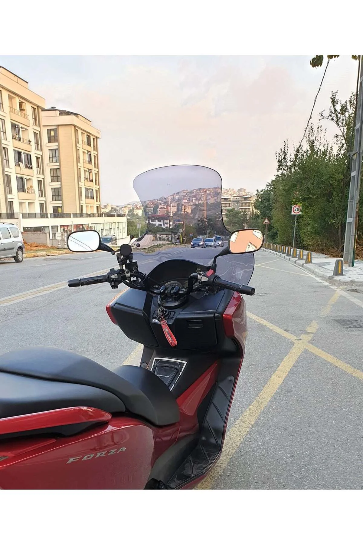 Honda Forza 300 Ön Cam 2014-2017 Model 75cm Füme Renkli 4mm