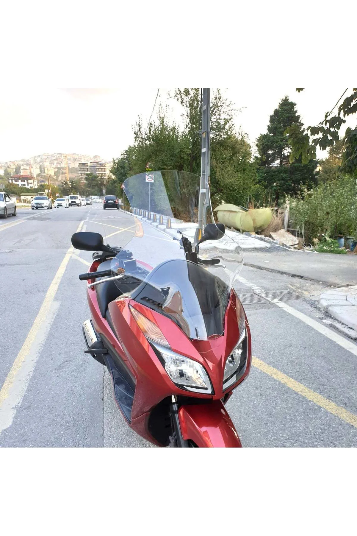 Honda Forza 300 Ön Cam 2014-2017 Model 75cm Şeffaf Renkli 4mm