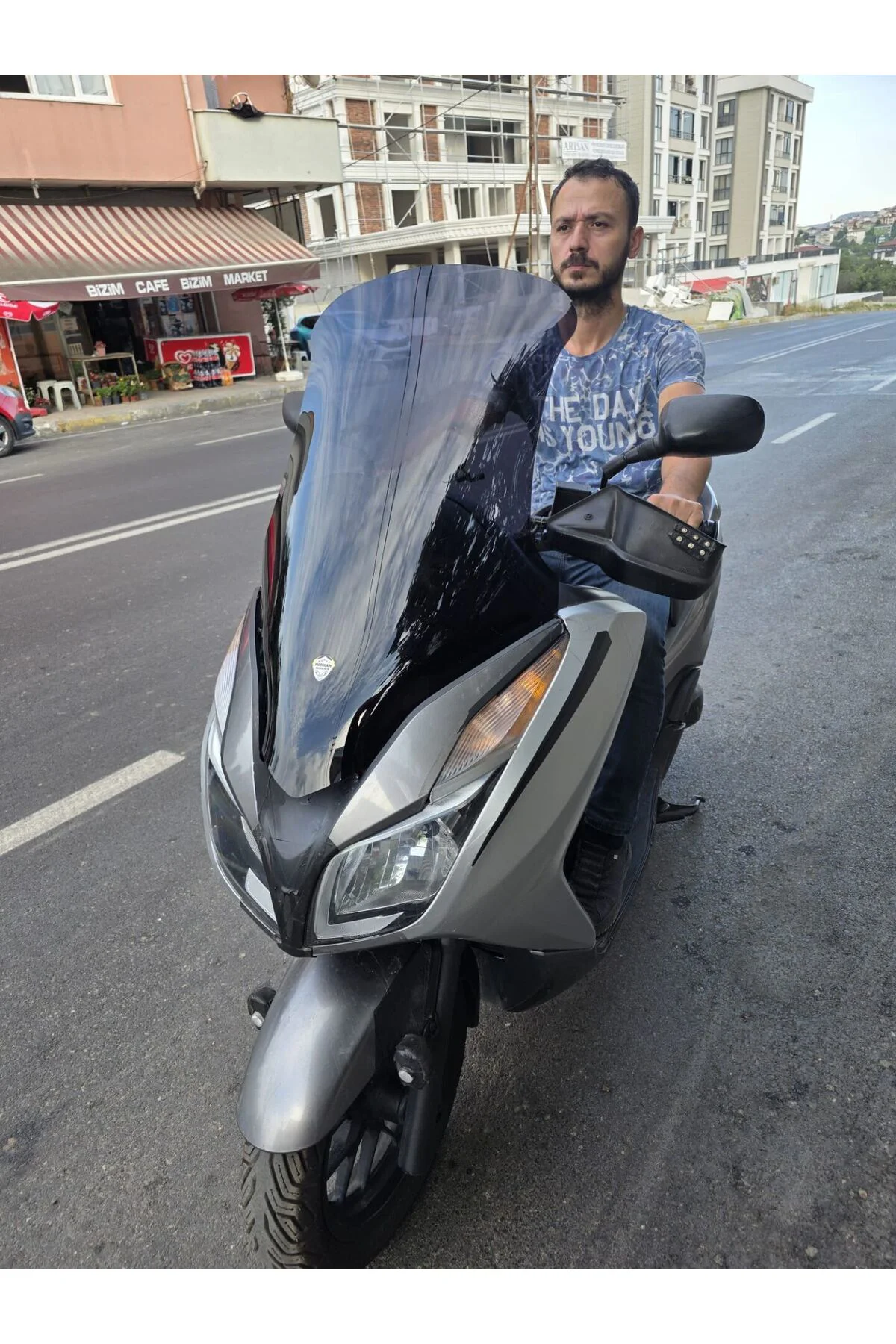 Honda Forza 300 Ön Cam 2014-2017 Model 78cm Siyah Renkli 4mm Elci