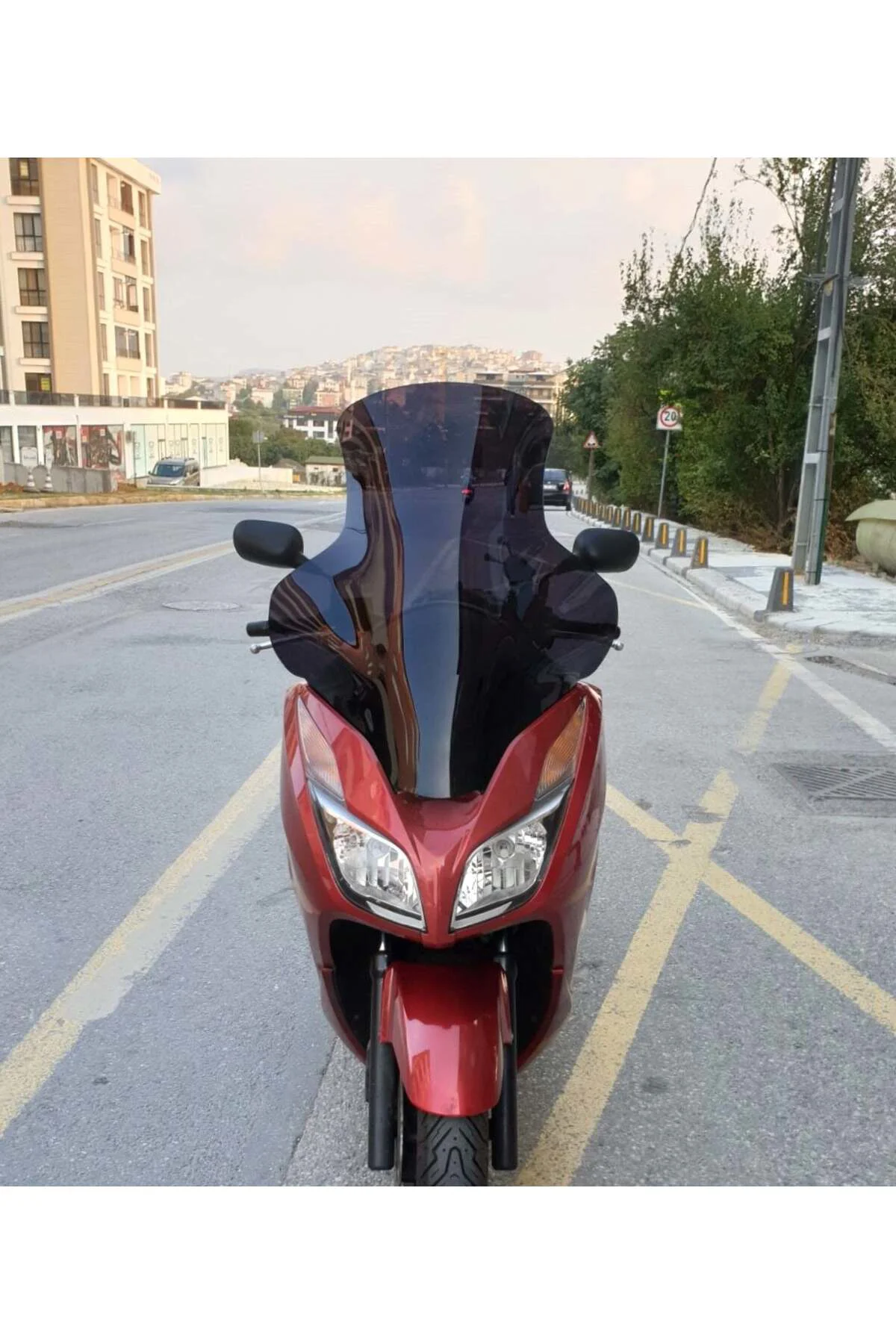 Honda Forza 300 Ön Cam 2014-2017 Model 75cm Siyah Renkli 4mm