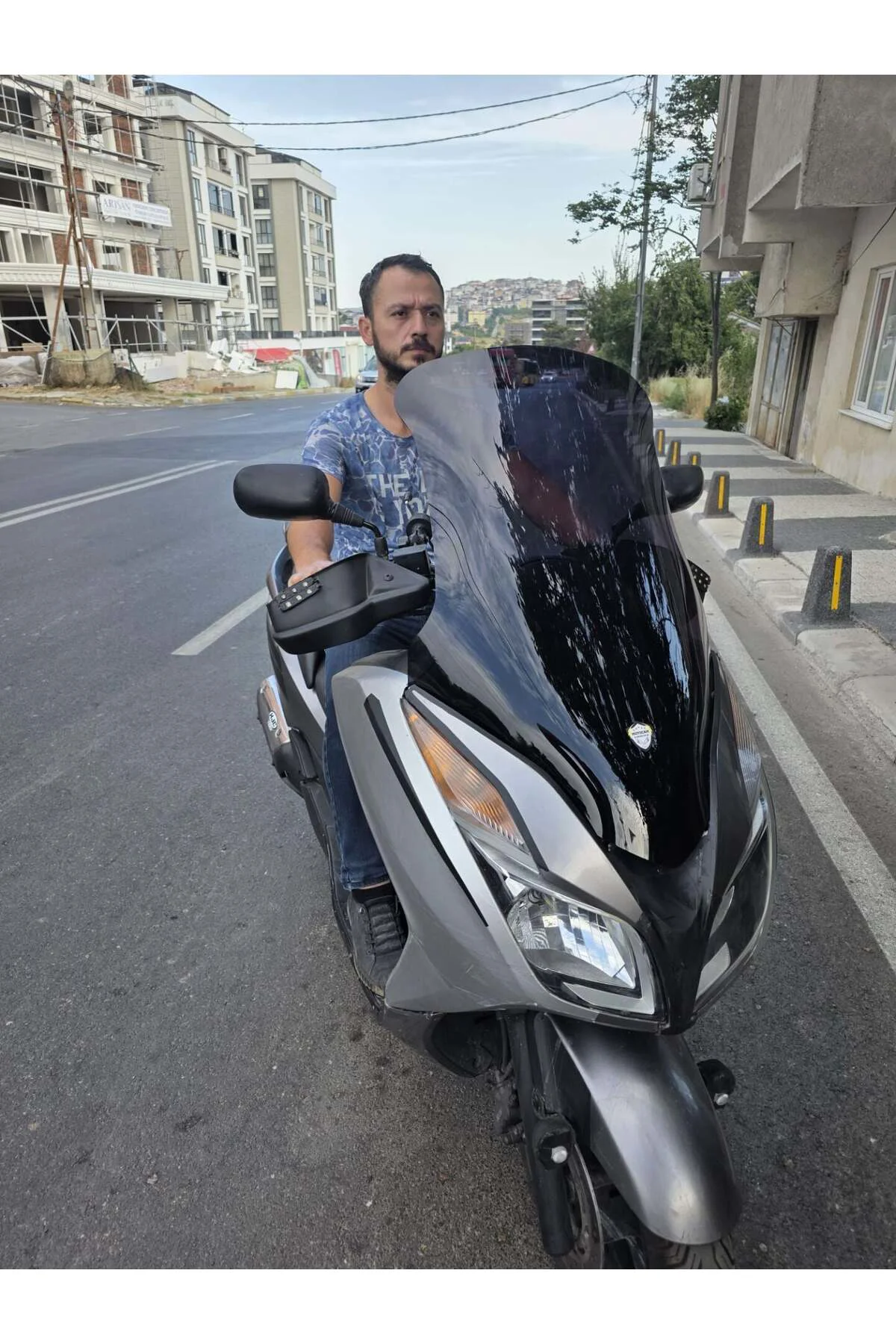 Honda Forza 300 Ön Cam 2014-2017 Model 78cm Siyah Renkli 4mm Elci