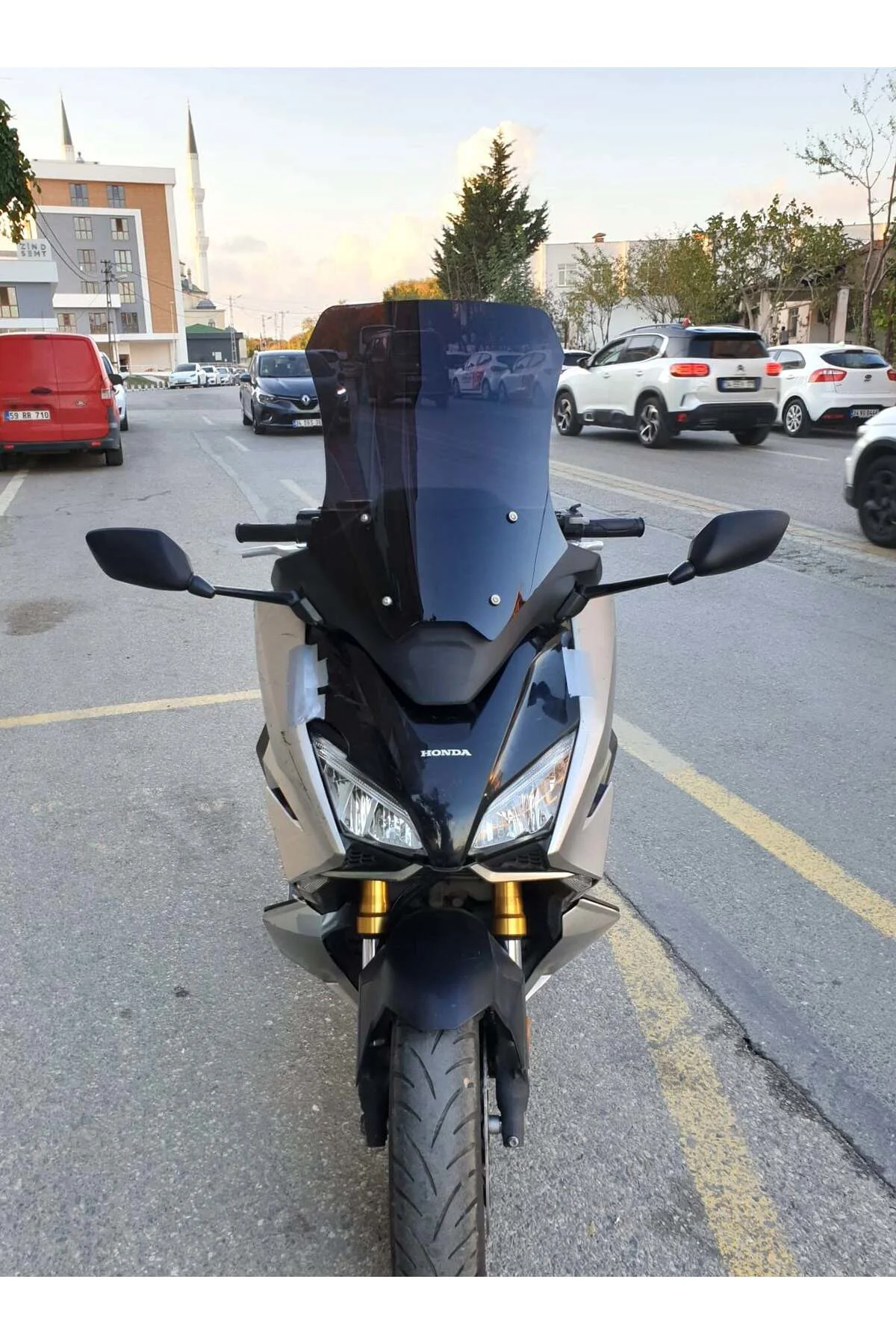 Honda Forza NSS 750 Ön Cam 2021-2023 Model 60cm Siyah Renkli 4mm
