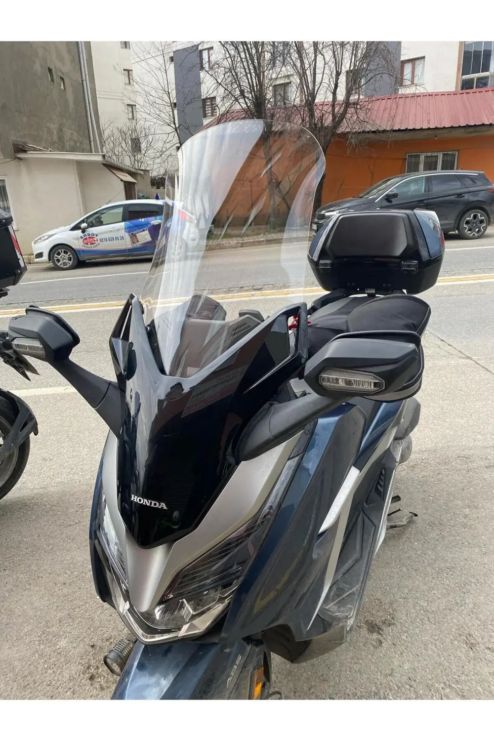 Honda Forza250 Ön Cam 2018 2020 Model 58cm Şeffaf Renkli 4mm