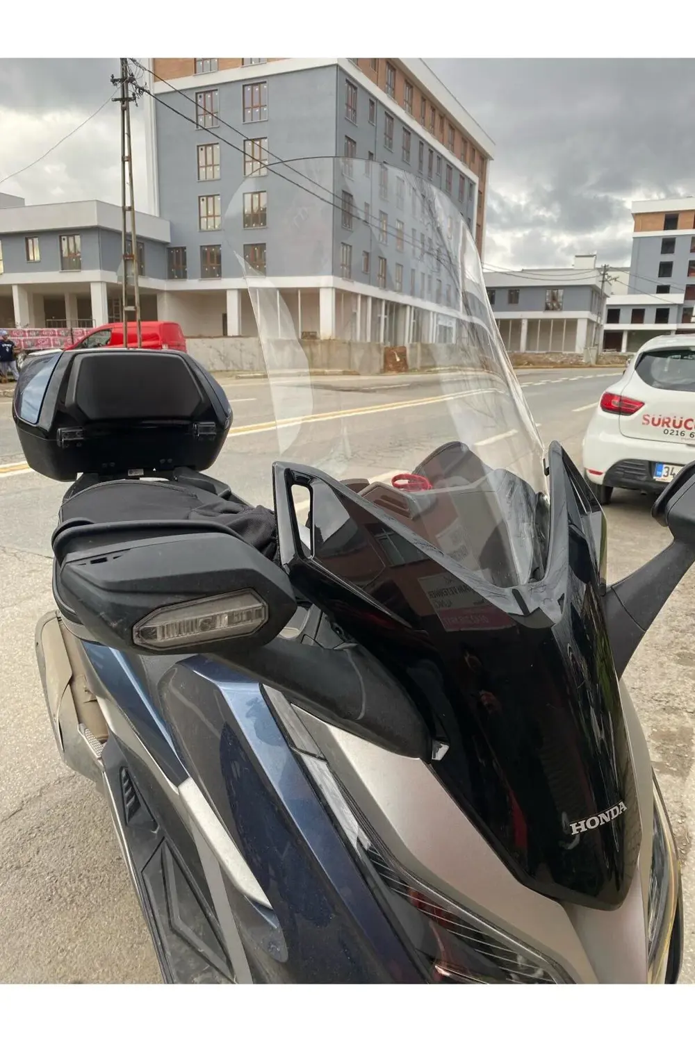 Honda Forza250 Ön Cam 2018 2020 Model 58cm Şeffaf Renkli 4mm