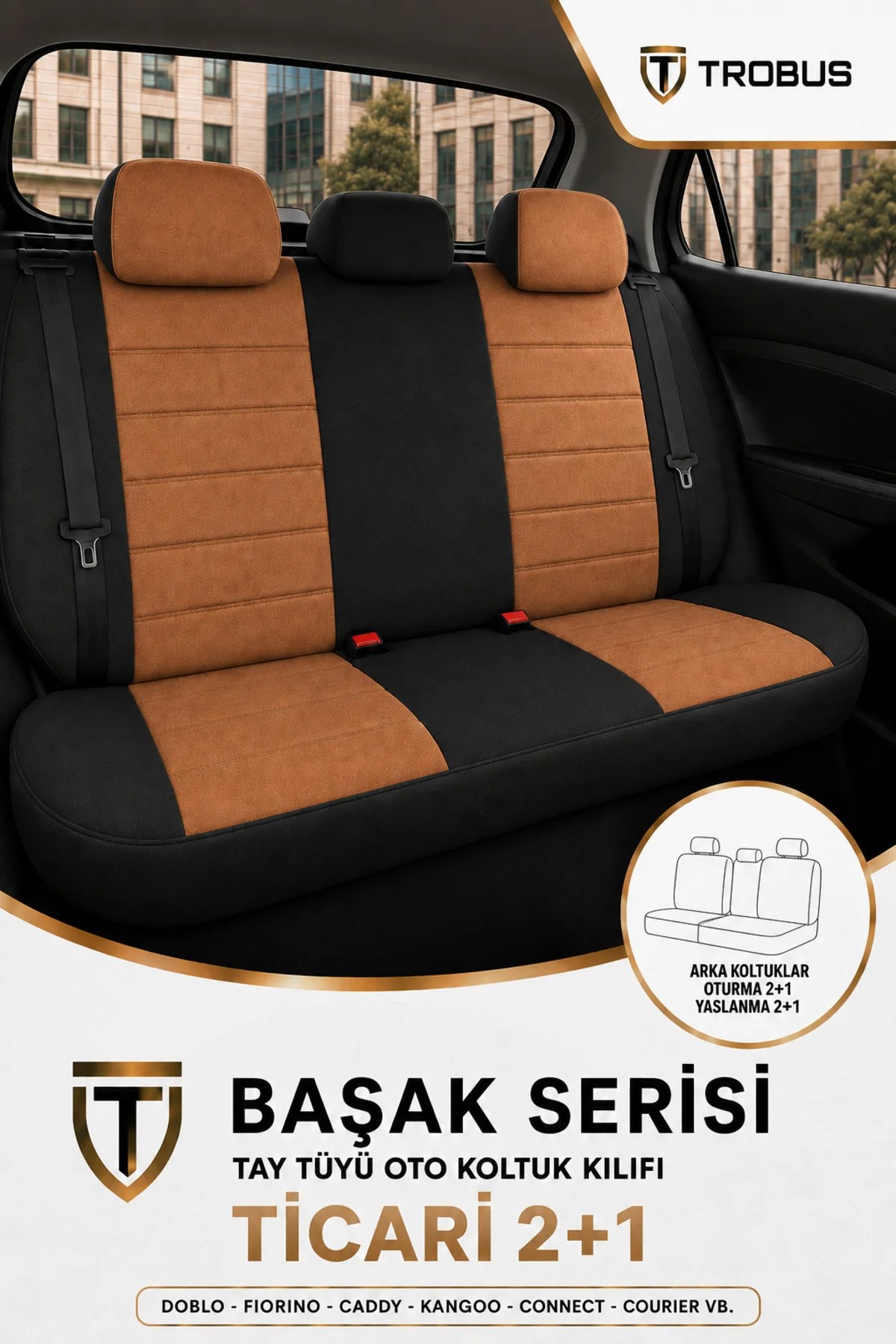Honda Jazz Oto Koltuk Kılıfı 2015 2016 2017 2018 2019 2020 Taba Başak Serisi Tay Tüyü 2+1 Ticari Fiyatı, Yorumları ve Özellikleri