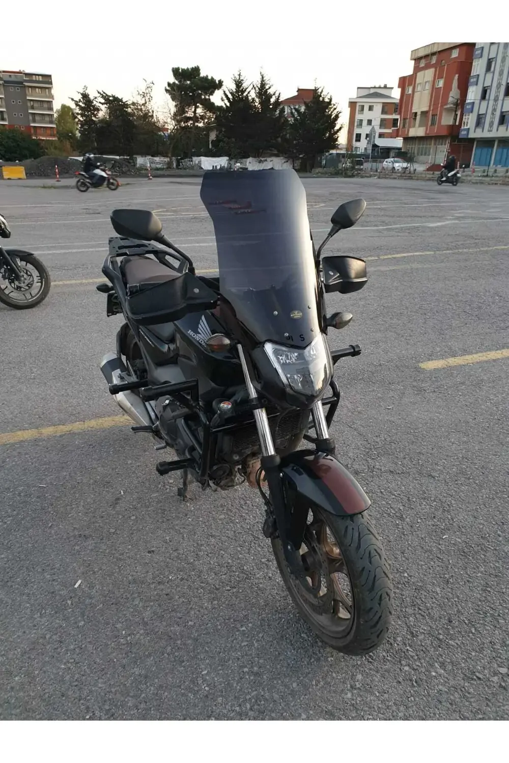 Honda Nc 700 750 S Ön Cam 2012 2020 Model 50cm Siyah Renkli 4mm O