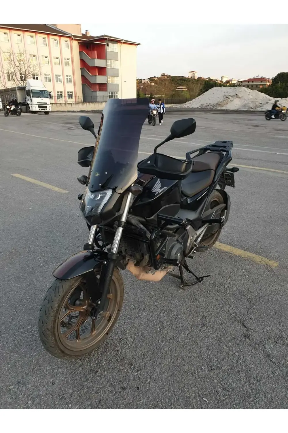 Honda Nc 700 750 S Ön Cam 2012 2020 Model 50cm Siyah Renkli 4mm O