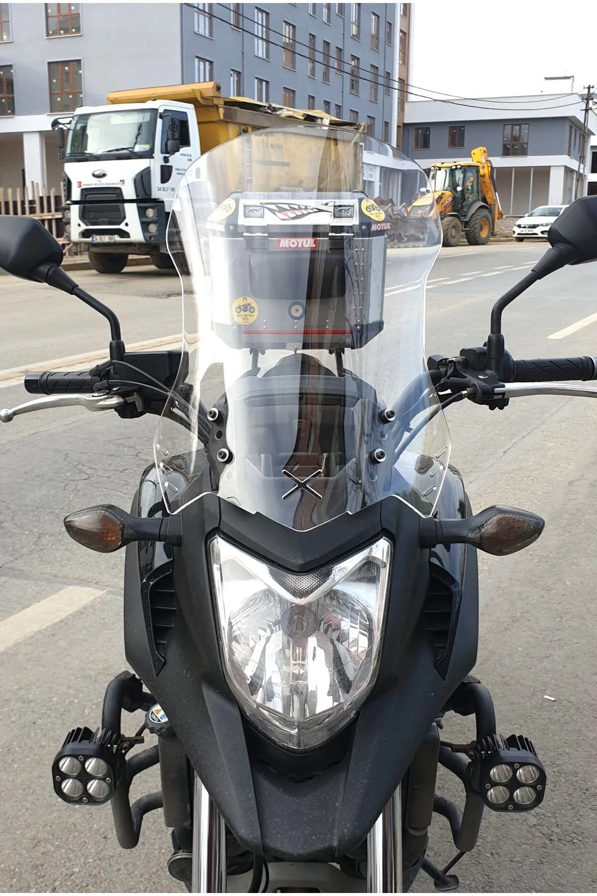 Honda NC 700 750 X Ön Cam 2012-2015 Model 59cm Şeffaf Renkli 4mm 