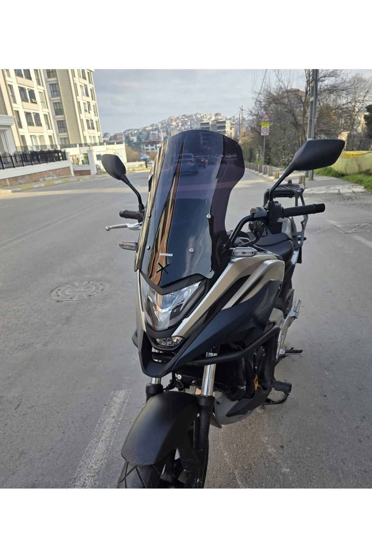 Honda NC 700 750 X Ön Cam 2021-2024 Model 50cm Siyah Renkli 4mm O