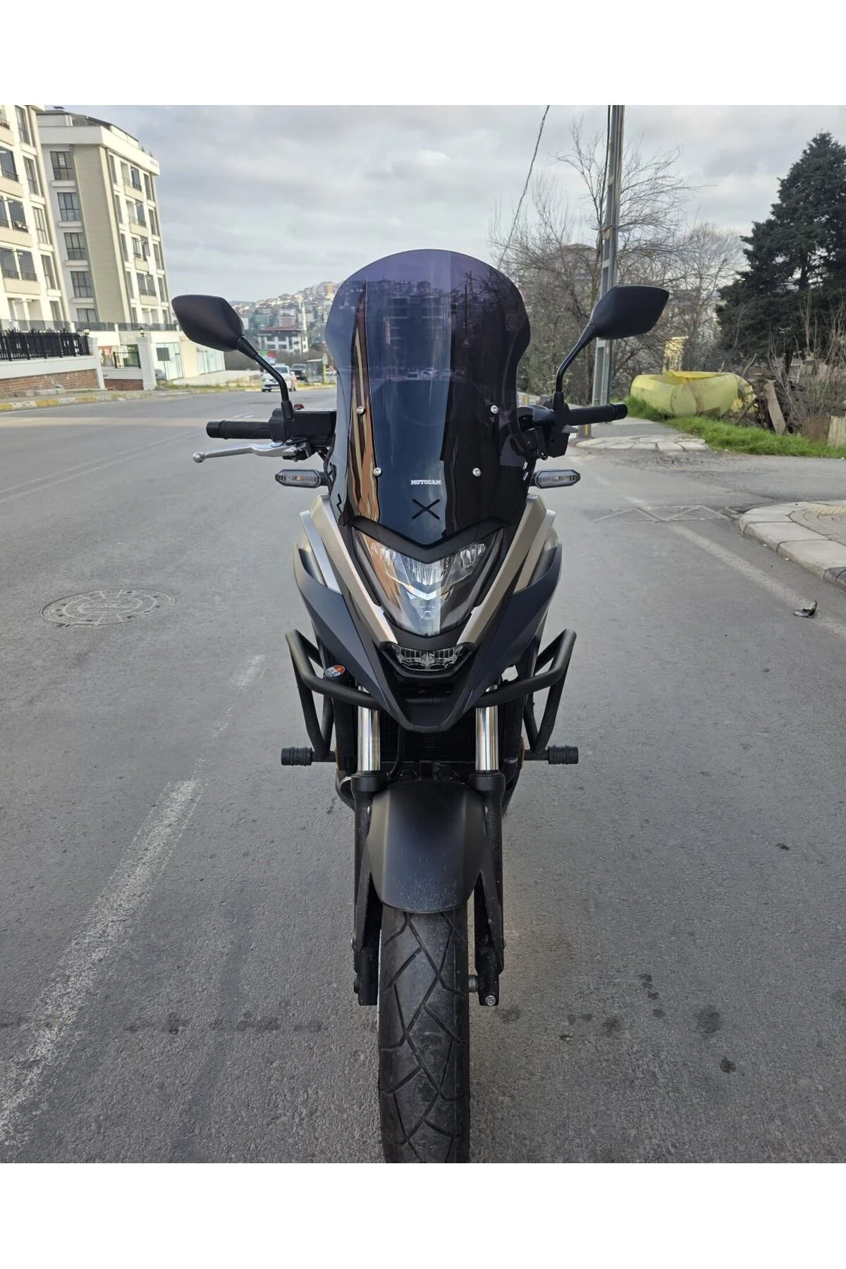 Honda NC 700 750 X Ön Cam 2021-2024 Model 50cm Siyah Renkli 4mm O