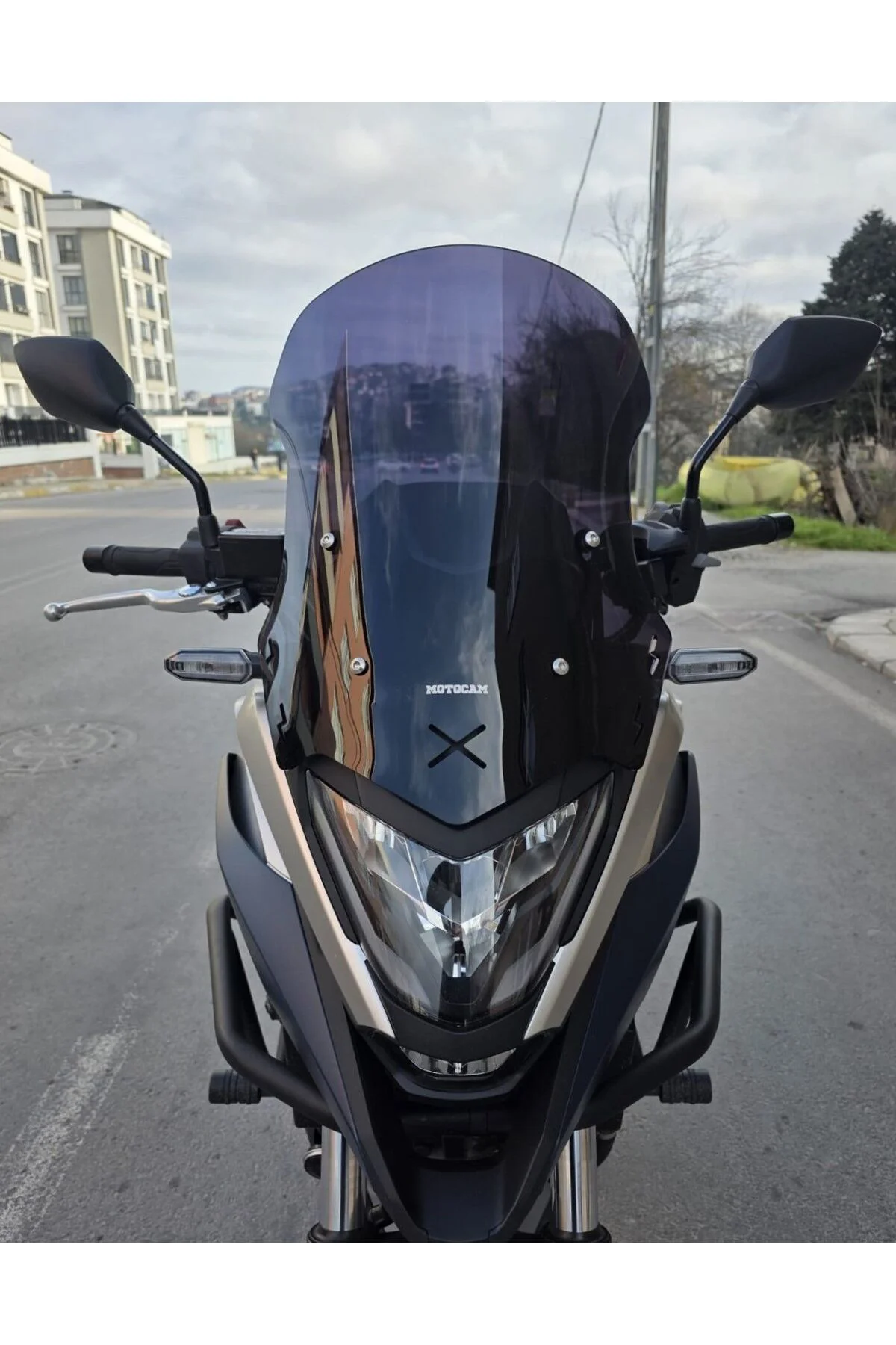 Honda NC 700 750 X Ön Cam 2021-2024 Model 50cm Siyah Renkli 4mm O