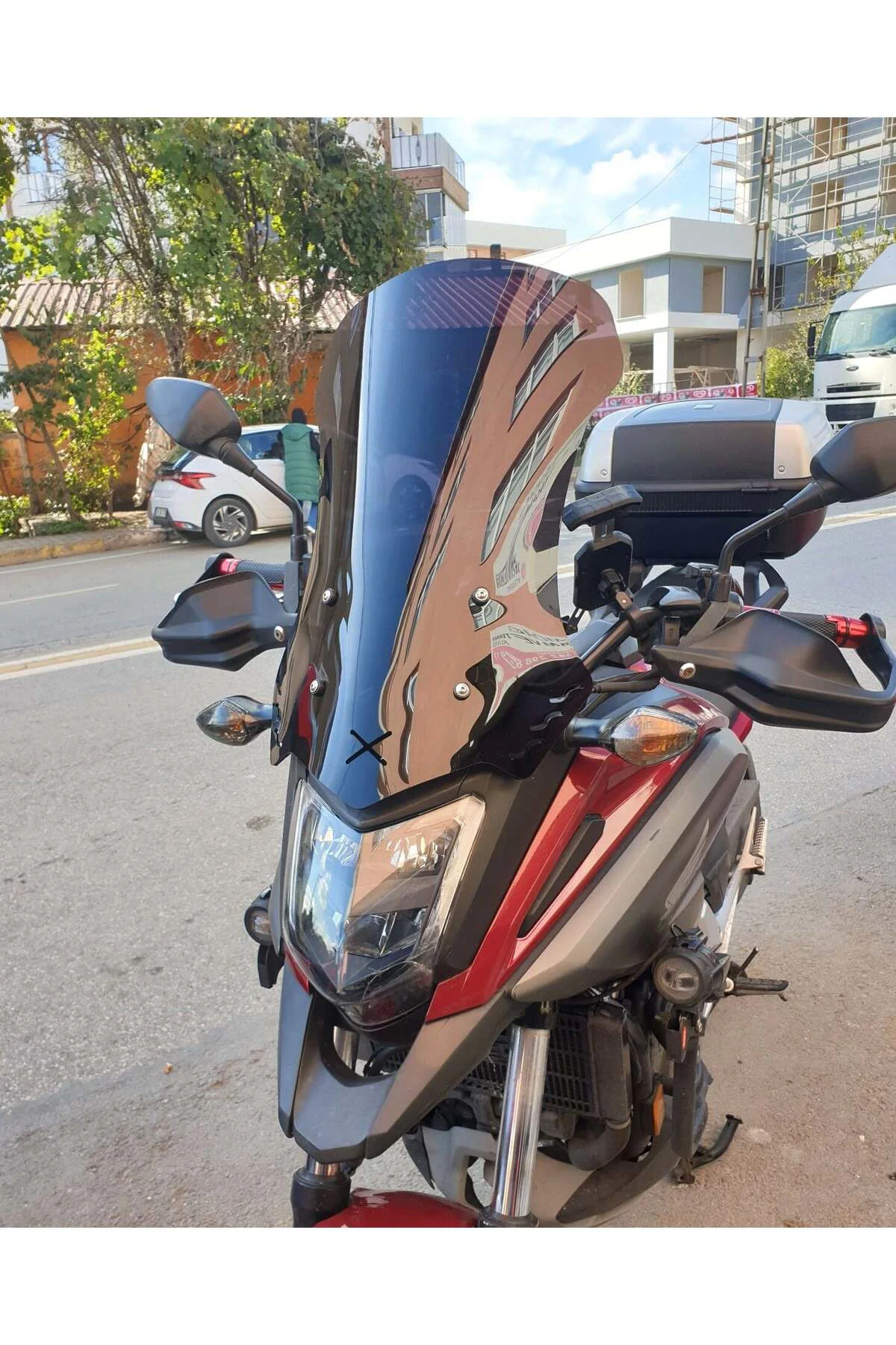 Honda NC 700 750 X Ön Cam 2016-2020 Model 59cm Siyah Renkli 4mm U