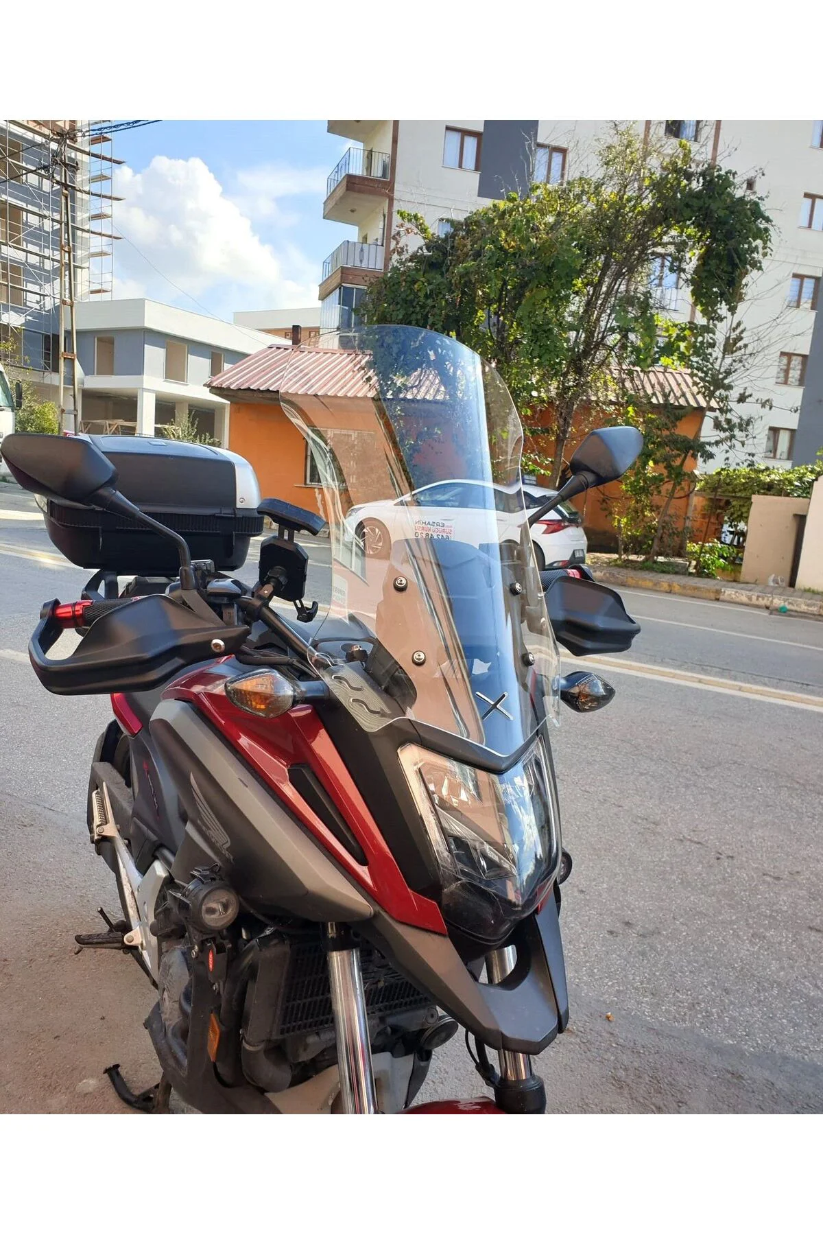 Honda NC 700 750 X Ön Cam 2016-2020 Model 59cm Şeffaf Renkli 4mm UZUN