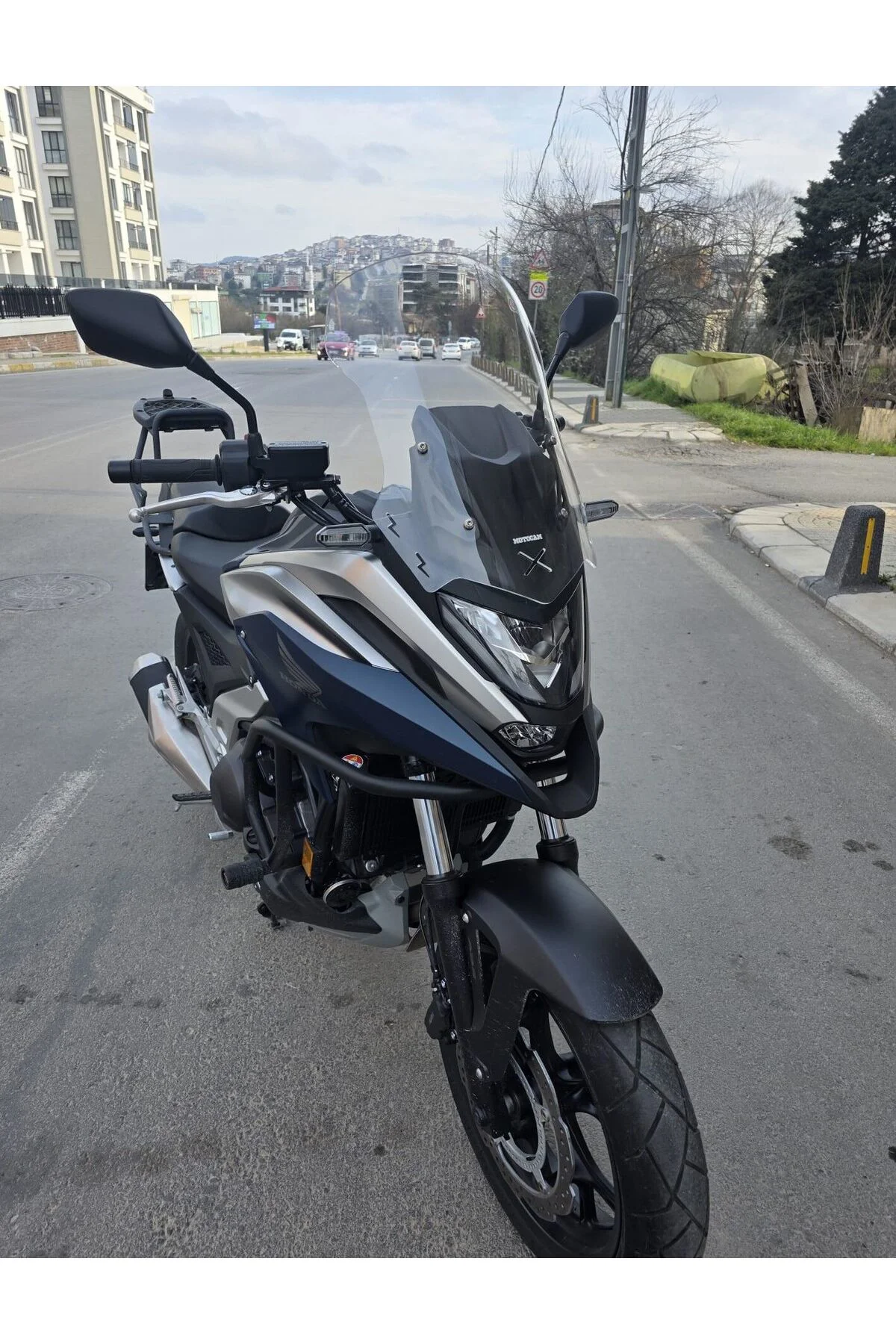 Honda NC 700 750 X Ön Cam 2021-2024 Model 50cm Şeffaf Renkli 4mm 