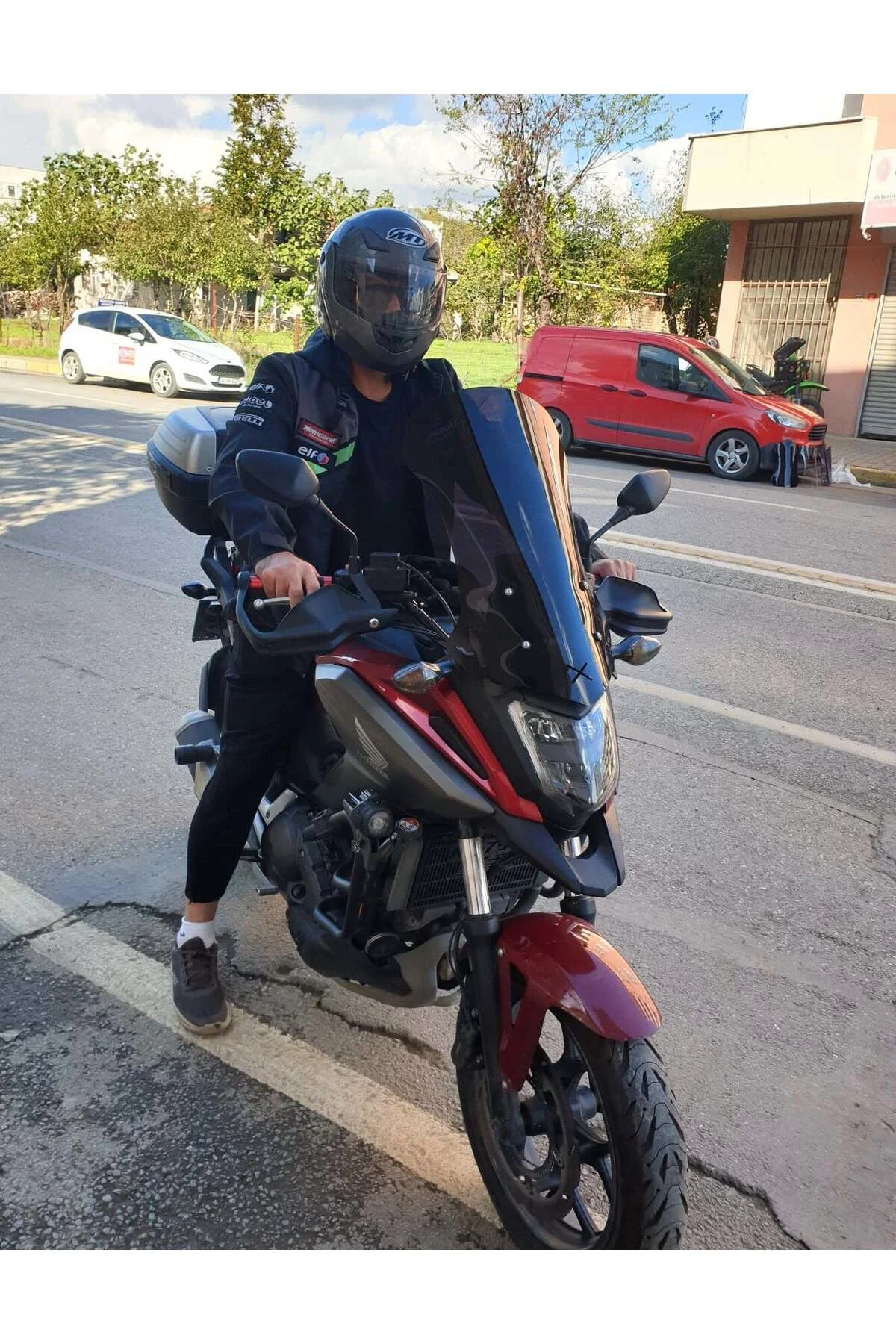 Honda NC 700 750 X Ön Cam 2016-2020 Model 59cm Siyah Renkli 4mm U