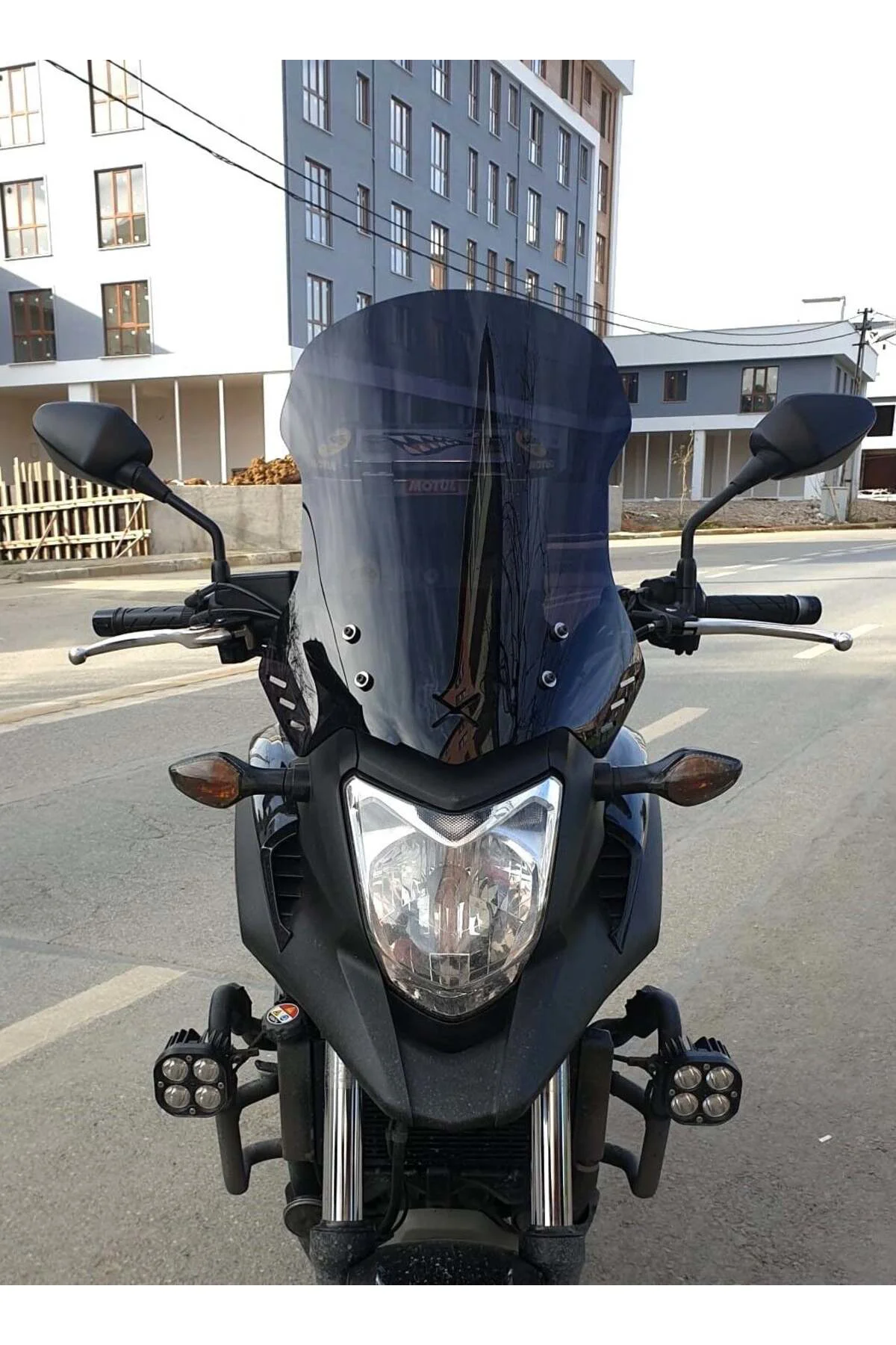 Honda NC 700 750 X Ön Cam 2012-2015 Model 59cm Siyah Renkli 4mm UZUN