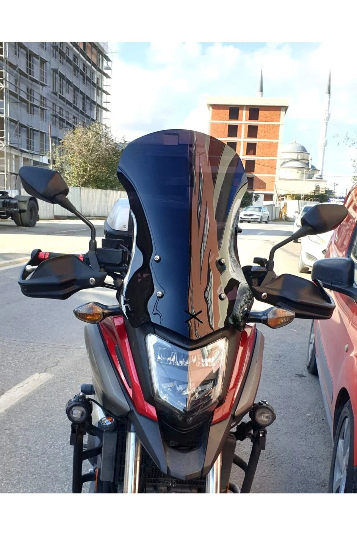 Honda NC 700 750 X Ön Cam 2016-2020 Model 50cm Siyah Renkli 4mm O