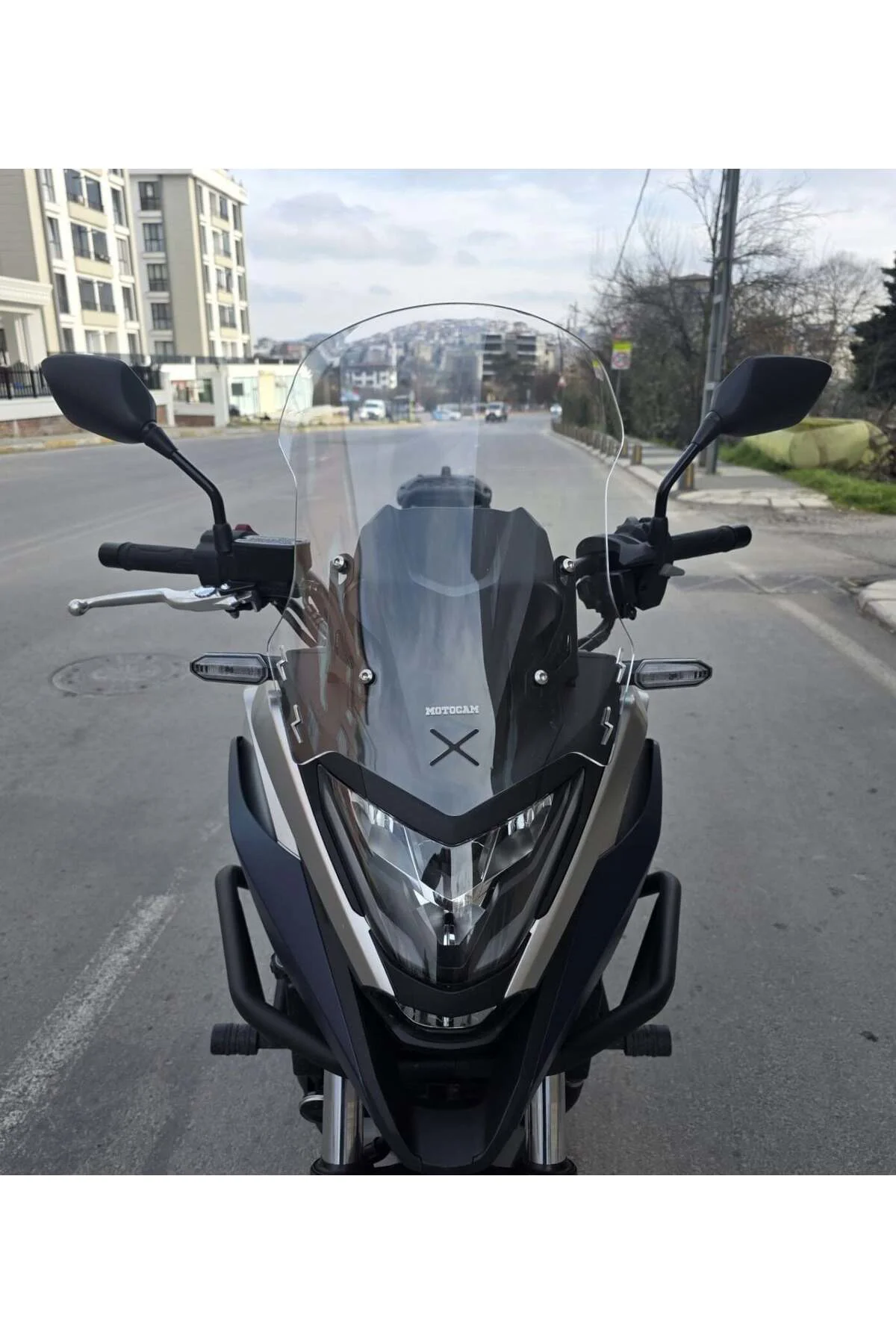 Honda NC 700 750 X Ön Cam 2021-2024 Model 50cm Şeffaf Renkli 4mm 