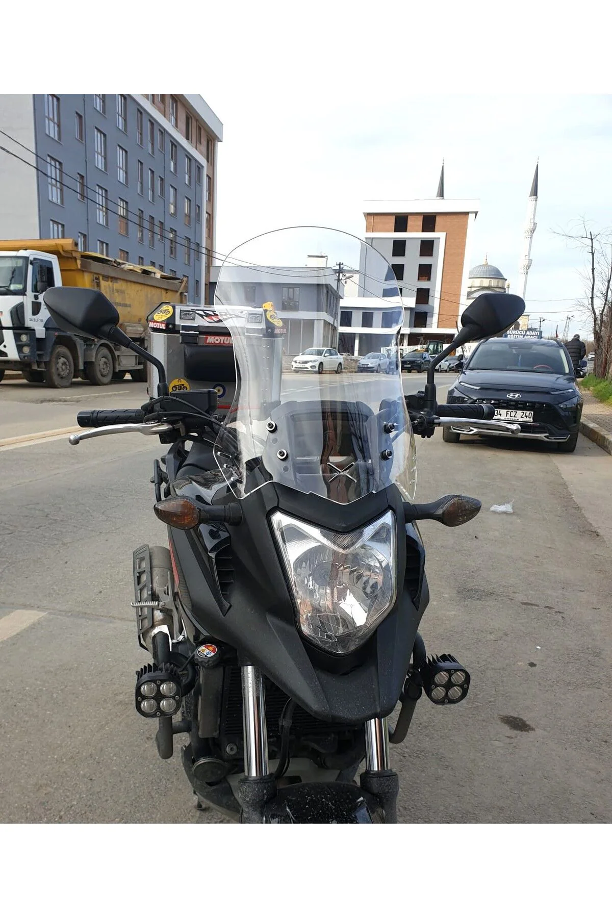 Honda NC 700 750 X Ön Cam 2012-2015 Model 59cm Şeffaf Renkli 4mm 