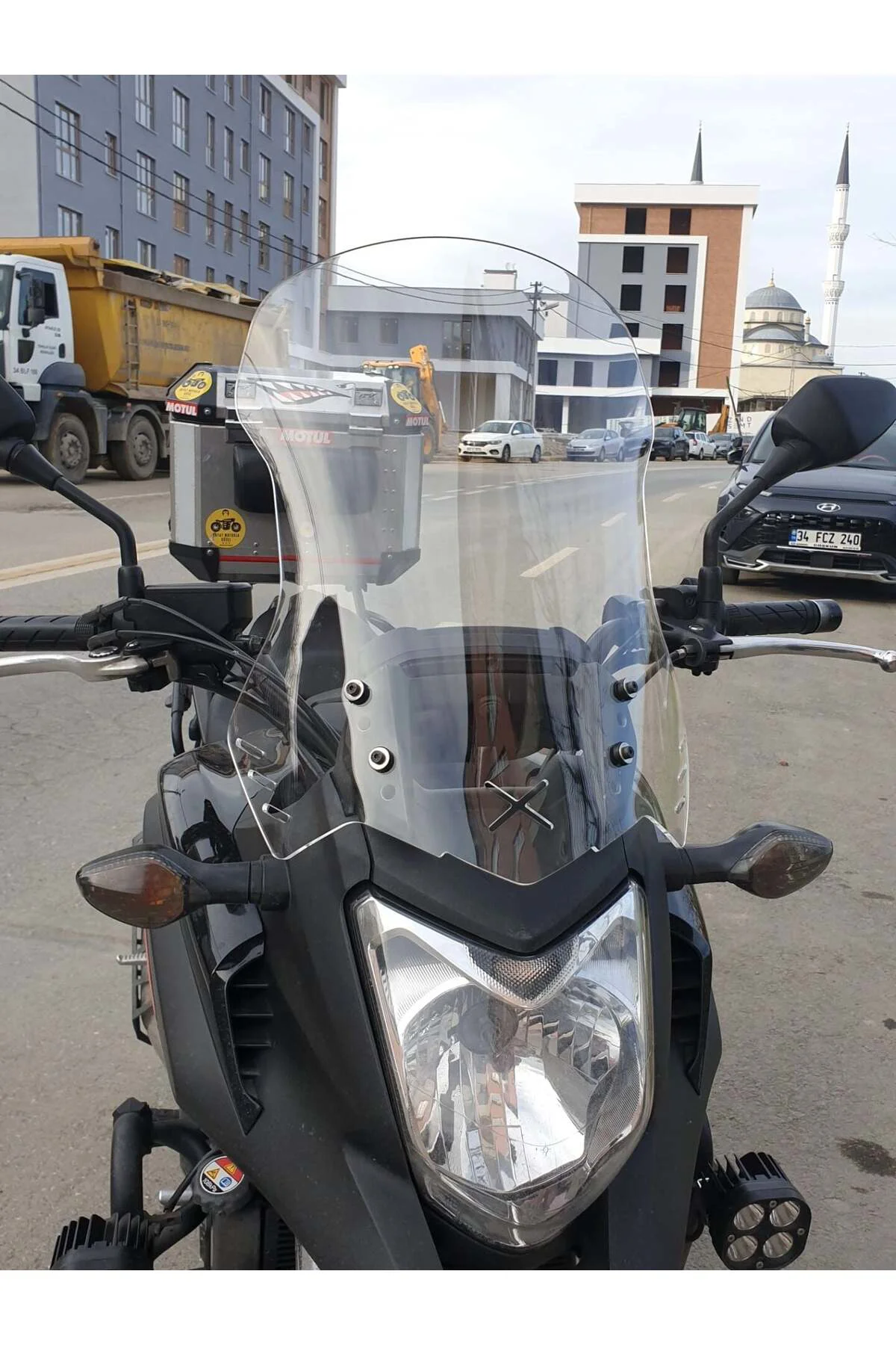 Honda NC 700 750 X Ön Cam 2012-2015 Model 59cm Şeffaf Renkli 4mm 