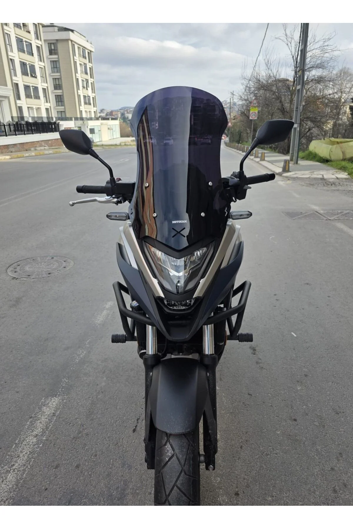 Honda NC 700 750 X Ön Cam 2021-2024 Model 59cm Siyah Renkli 4mm U