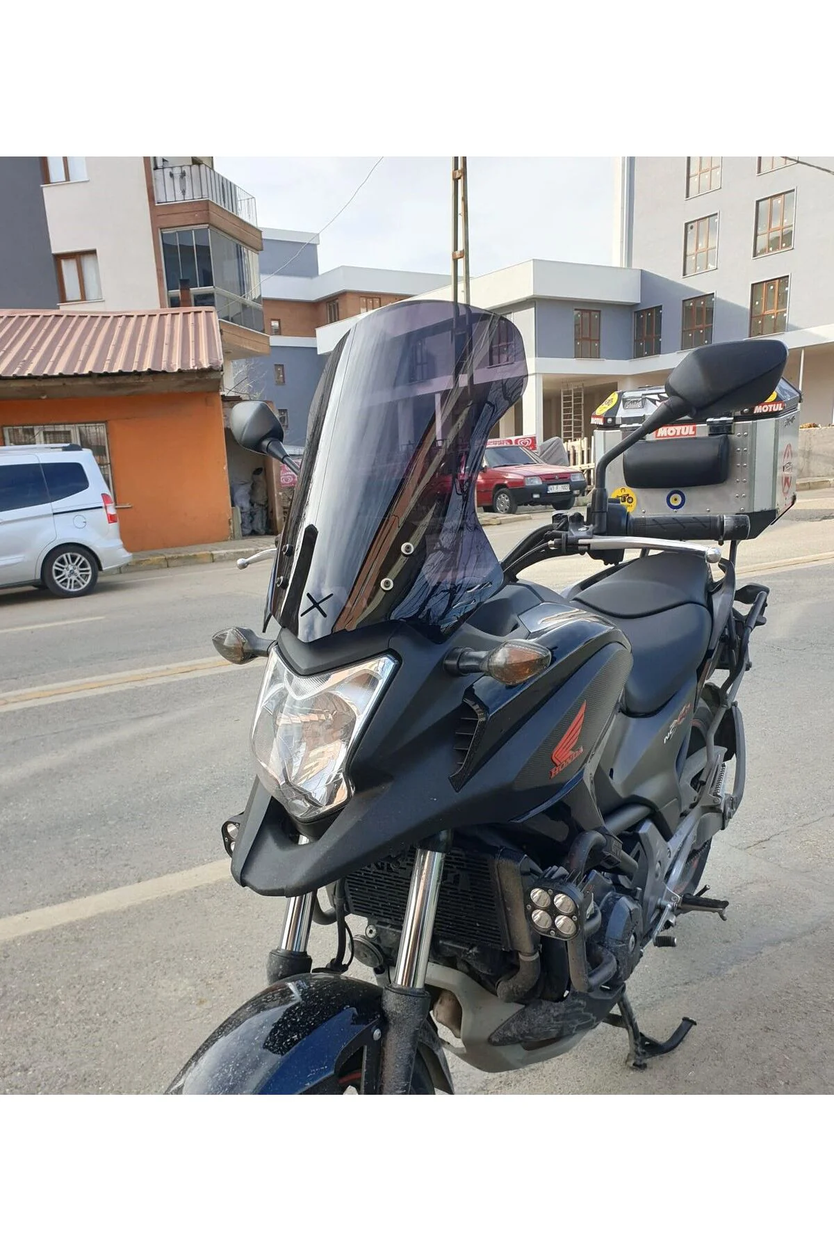 Honda NC 700 750 X Ön Cam 2012-2015 Model 50cm Siyah Renkli 4mm O