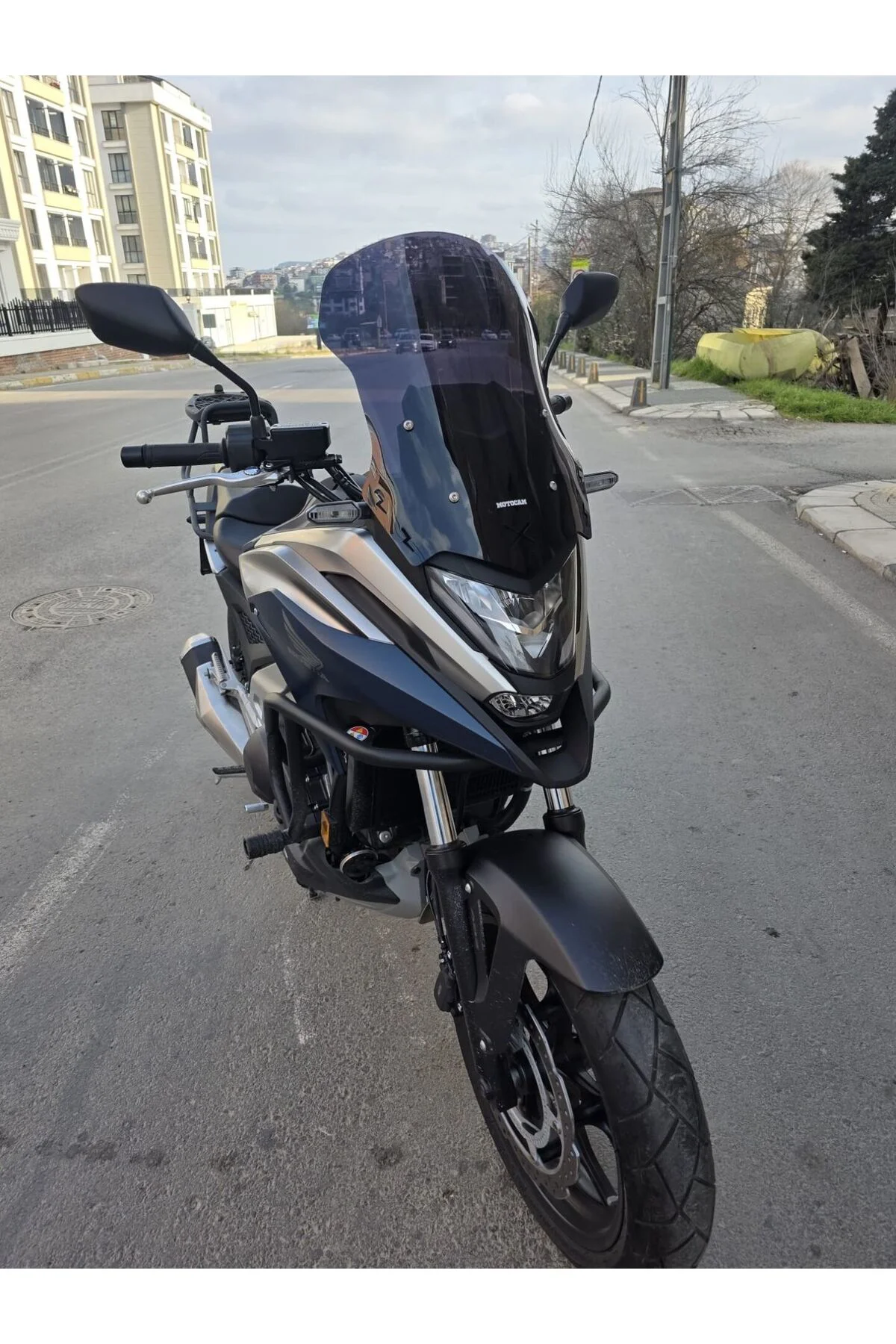 Honda NC 700 750 X Ön Cam 2021-2024 Model 50cm Siyah Renkli 4mm O