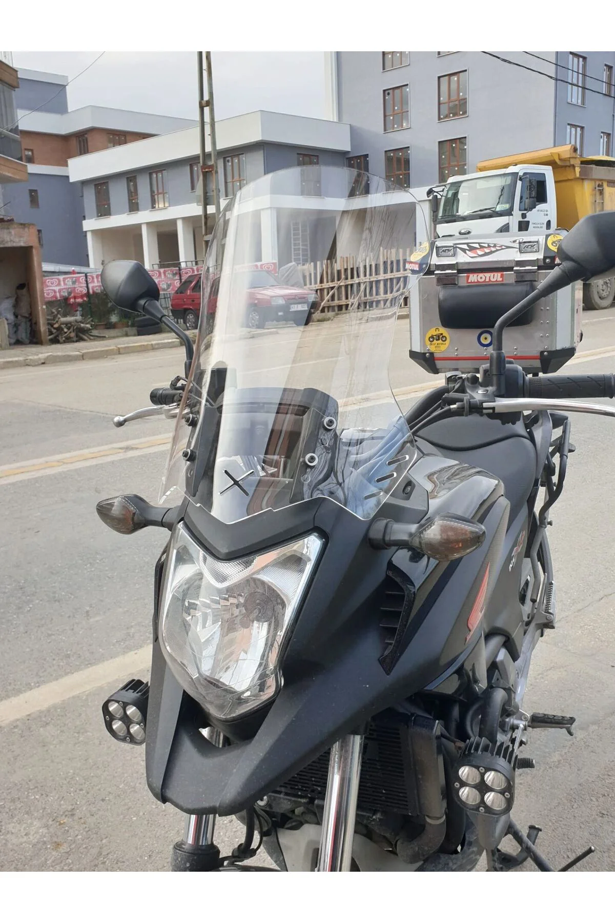 Honda NC 700 750 X Ön Cam 2012-2015 Model 50cm Şeffaf Renkli 4mm 