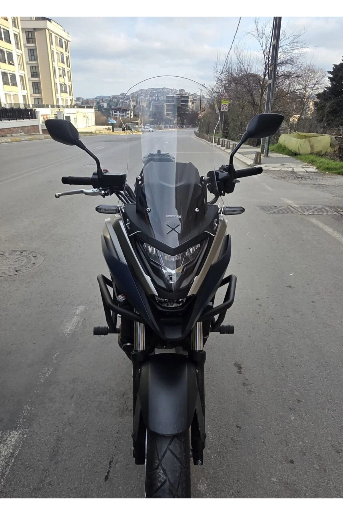 Honda NC 700 750 X Ön Cam 2021-2024 Model 59cm Şeffaf Renkli 4mm UZUN