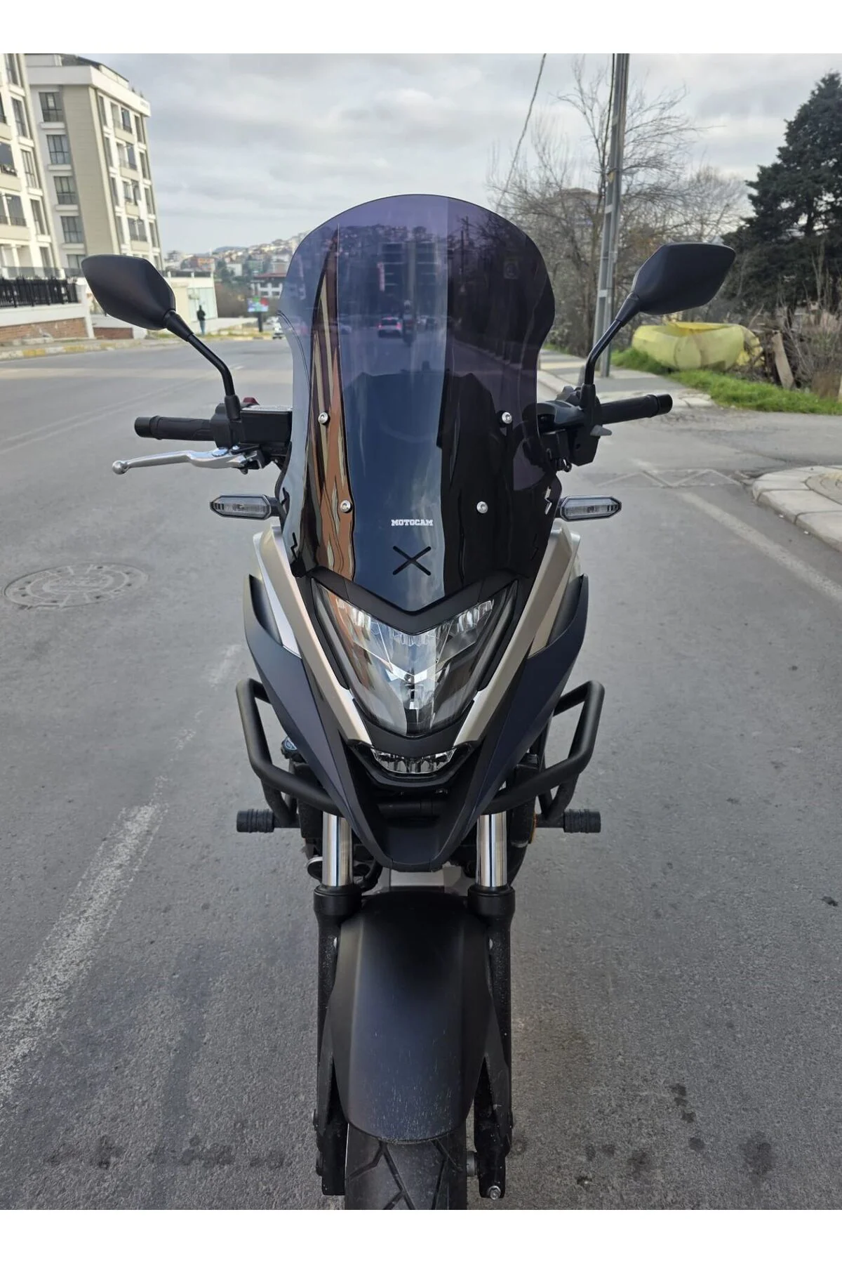 Honda NC 700 750 X Ön Cam 2021-2024 Model 50cm Siyah Renkli 4mm O
