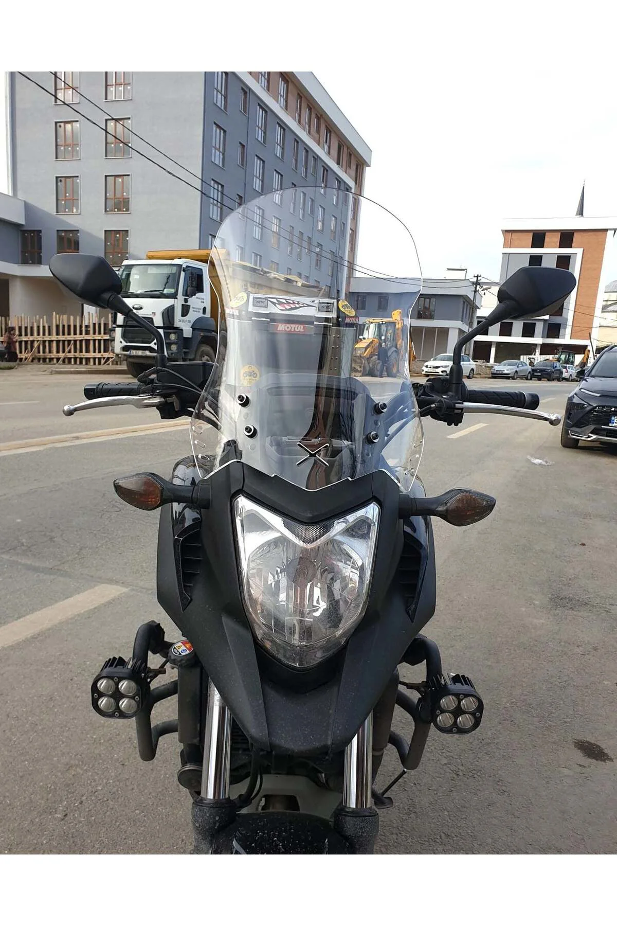 Honda NC 700 750 X Ön Cam 2012-2015 Model 50cm Şeffaf Renkli 4mm 