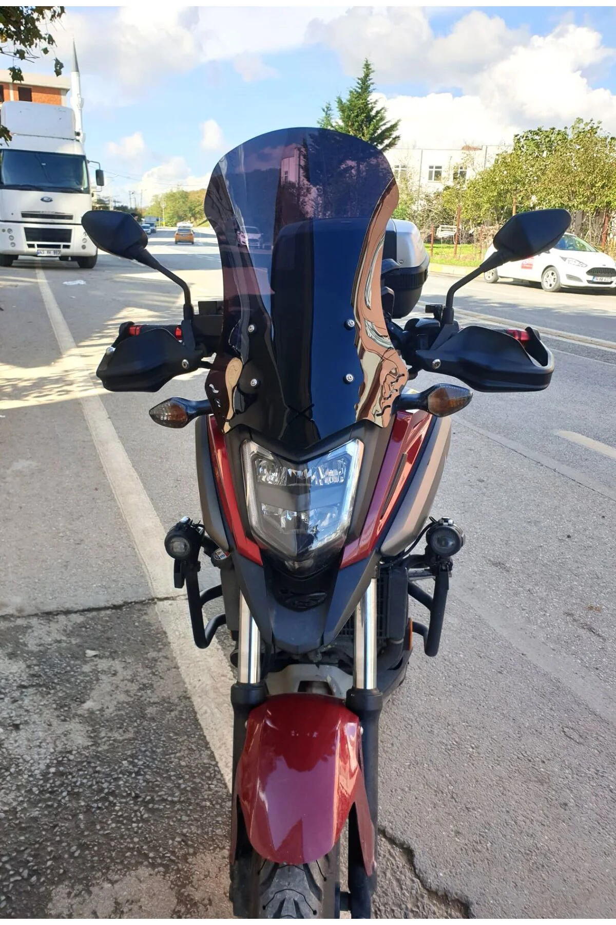 Honda NC 700 750 X Ön Cam 2016-2020 Model 59cm Siyah Renkli 4mm U