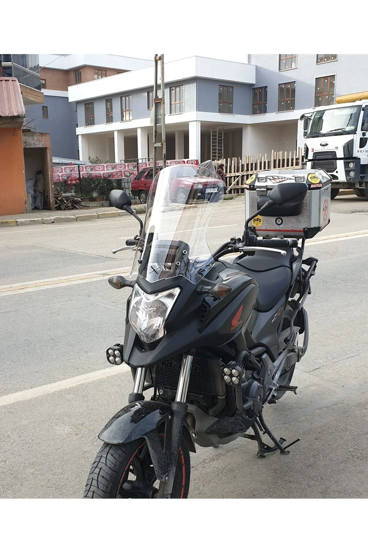 Honda NC 700 750 X Ön Cam 2012-2015 Model 50cm Şeffaf Renkli 4mm 