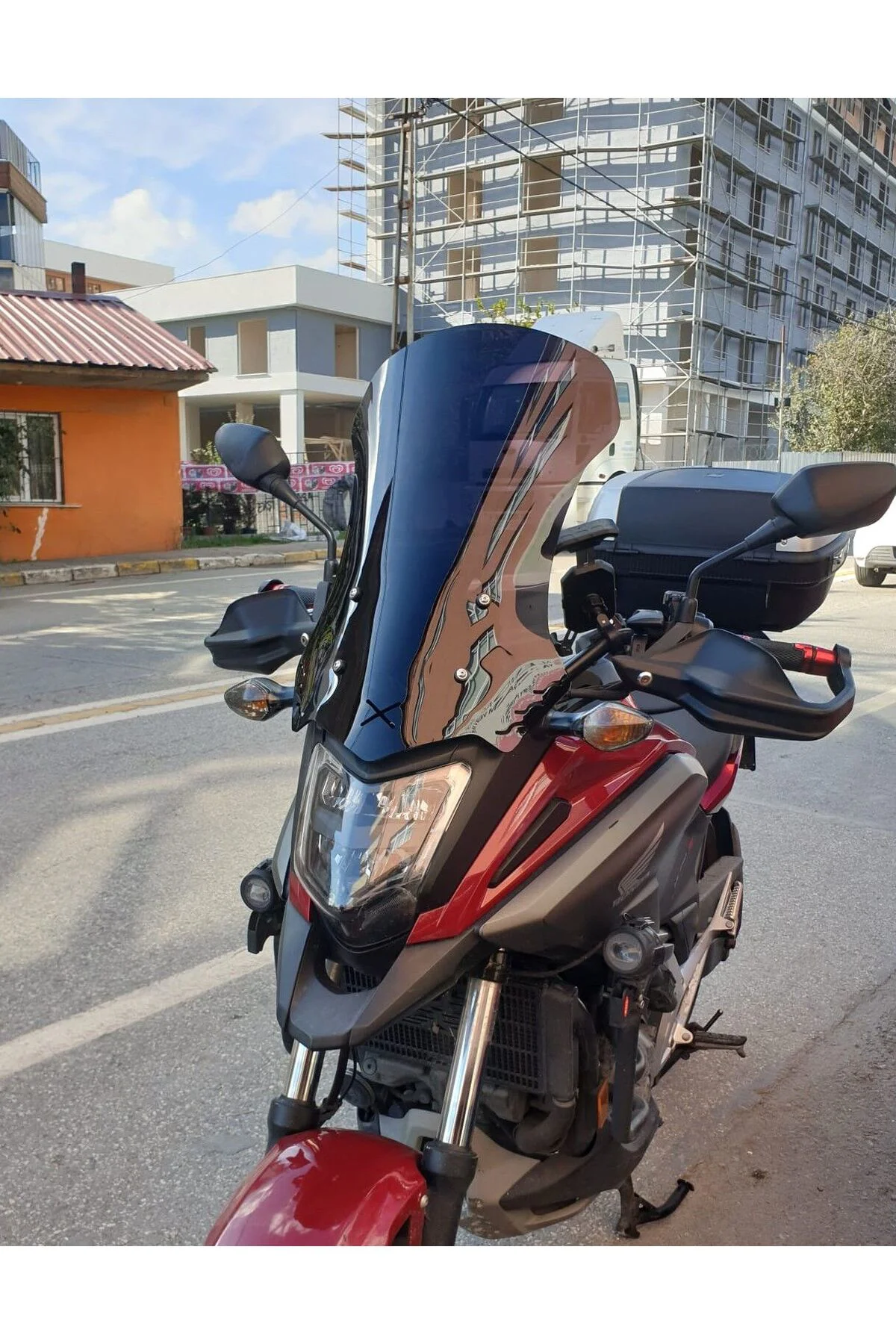 Honda NC 700 750 X Ön Cam 2016-2020 Model 59cm Siyah Renkli 4mm U
