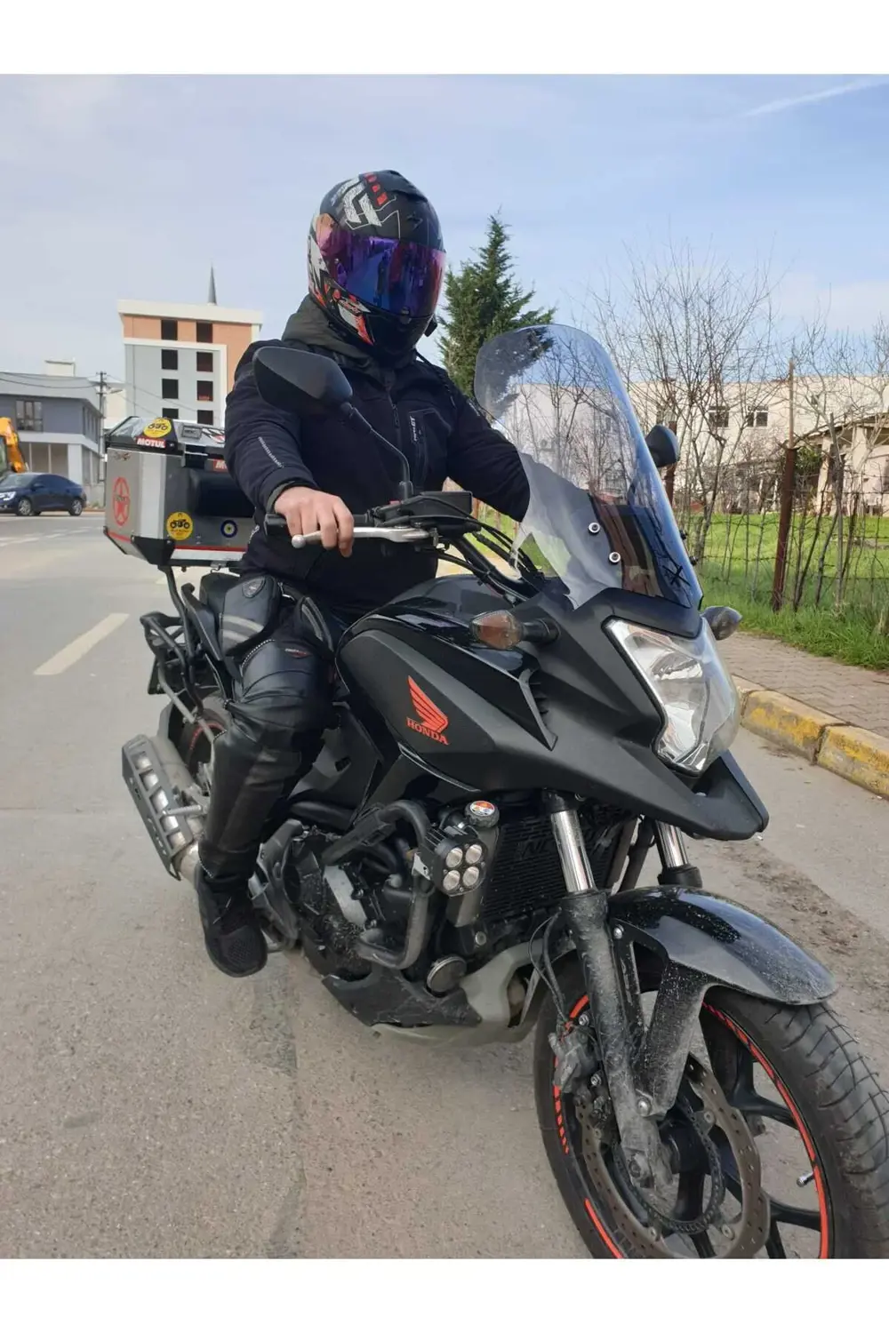 Honda Nc 700 750 X Ön Cam 2012 2015 Model 50cm Açıkfüme Renkli 4m