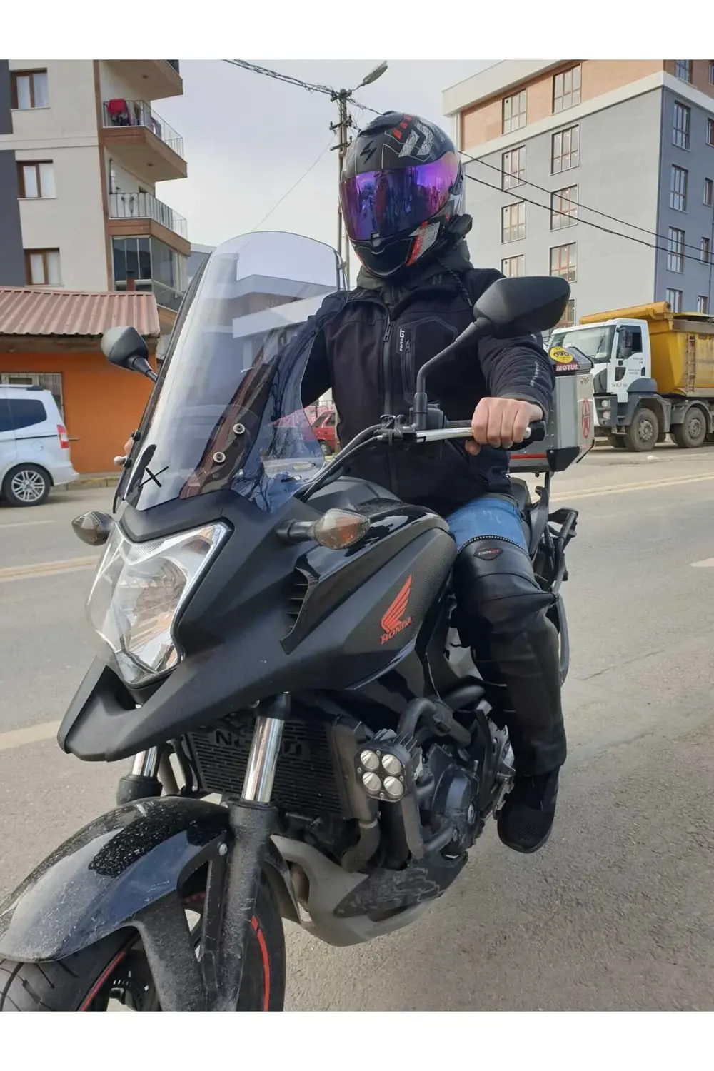 Honda Nc 700 750 X Ön Cam 2012 2015 Model 50cm Açıkfüme Renkli 4m